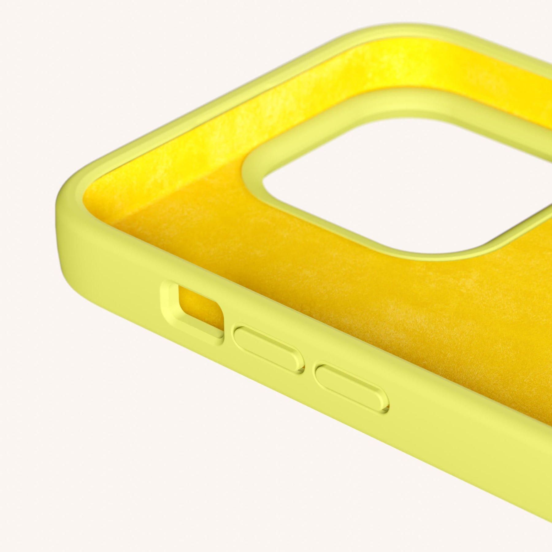 Phone Necklace with Carabiner Rope in Limoncello + Dolce