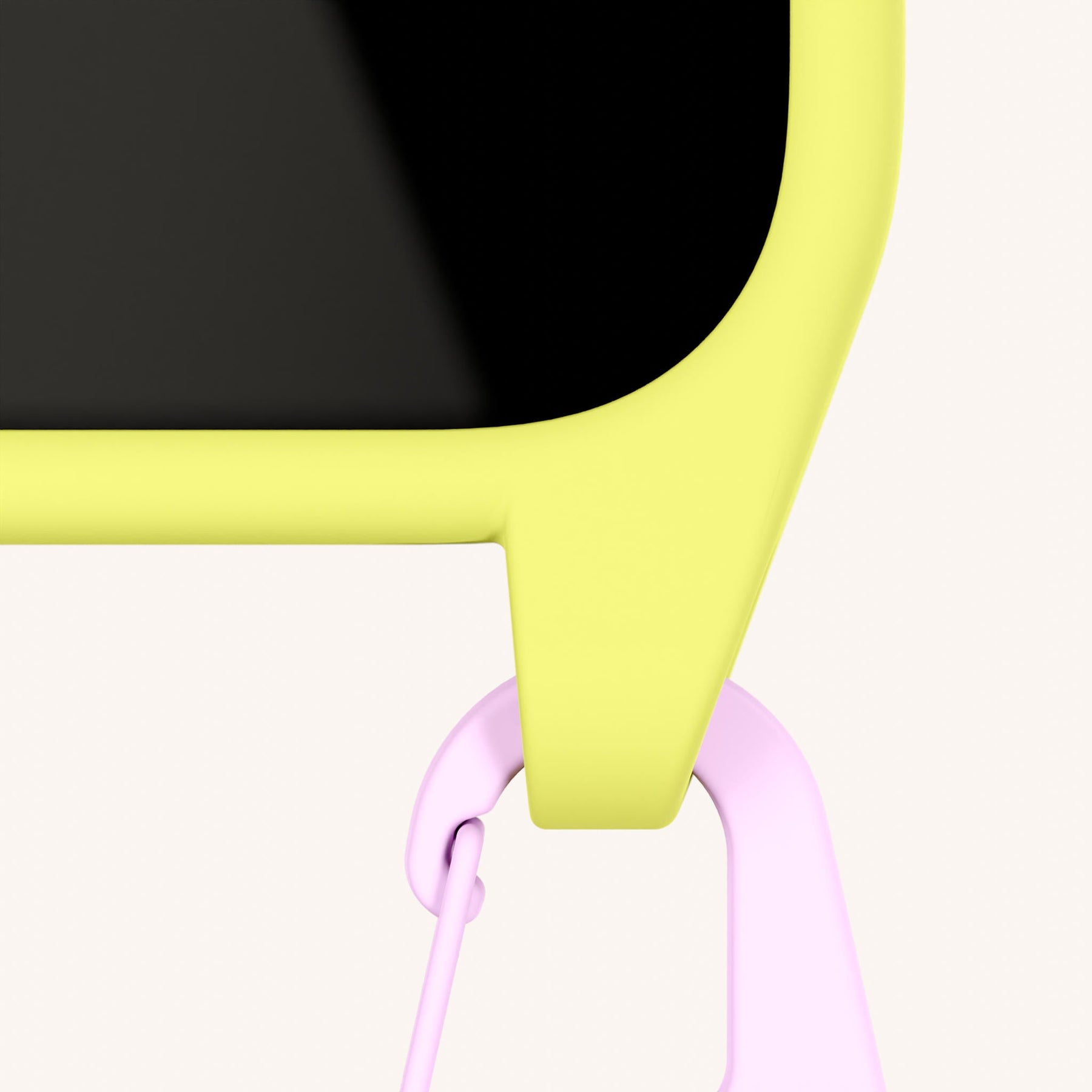 Phone Necklace with Carabiner Rope in Limoncello + Dolce