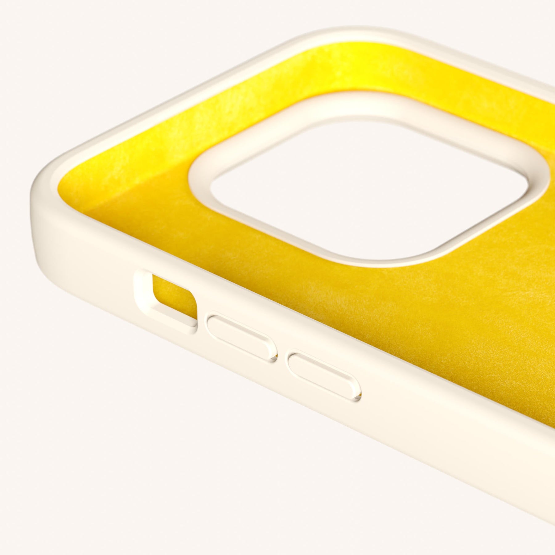 Handykette mit Karabinerband in Kreideweiss + Neon Kamouflage