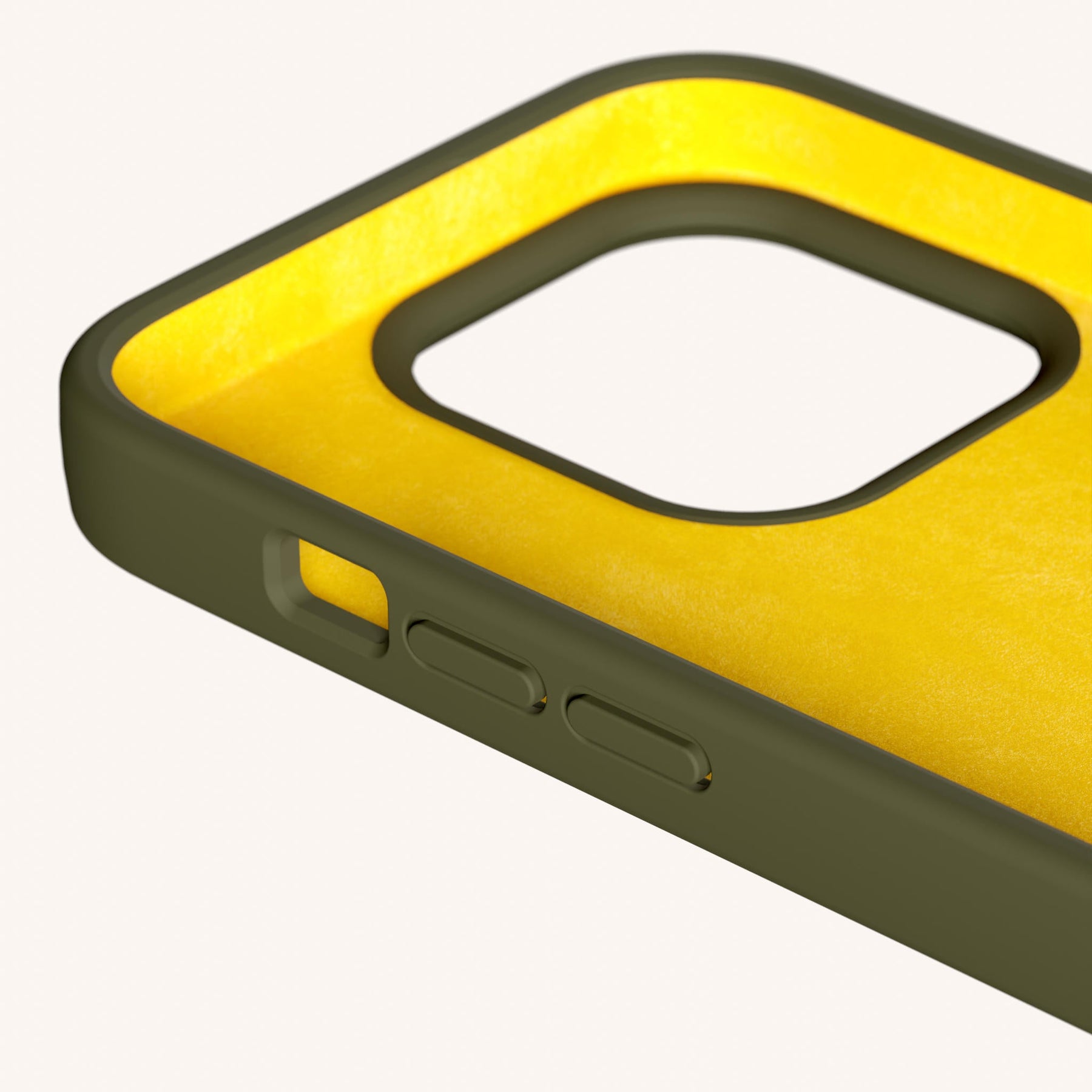 Handykette mit Karabinerband in Moos