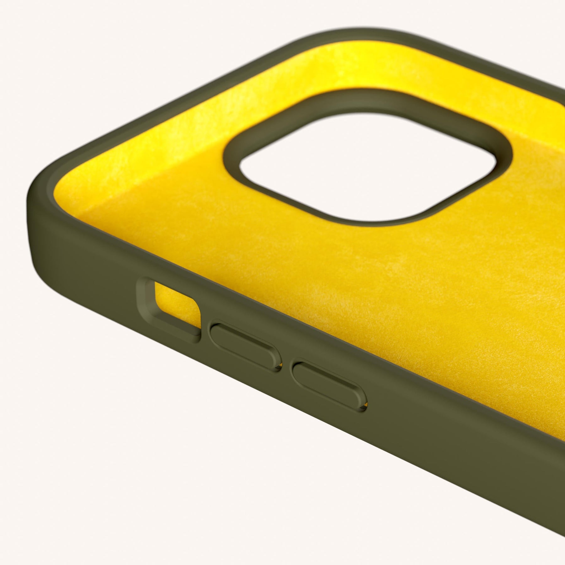 Handykette mit Karabinerband in Moos