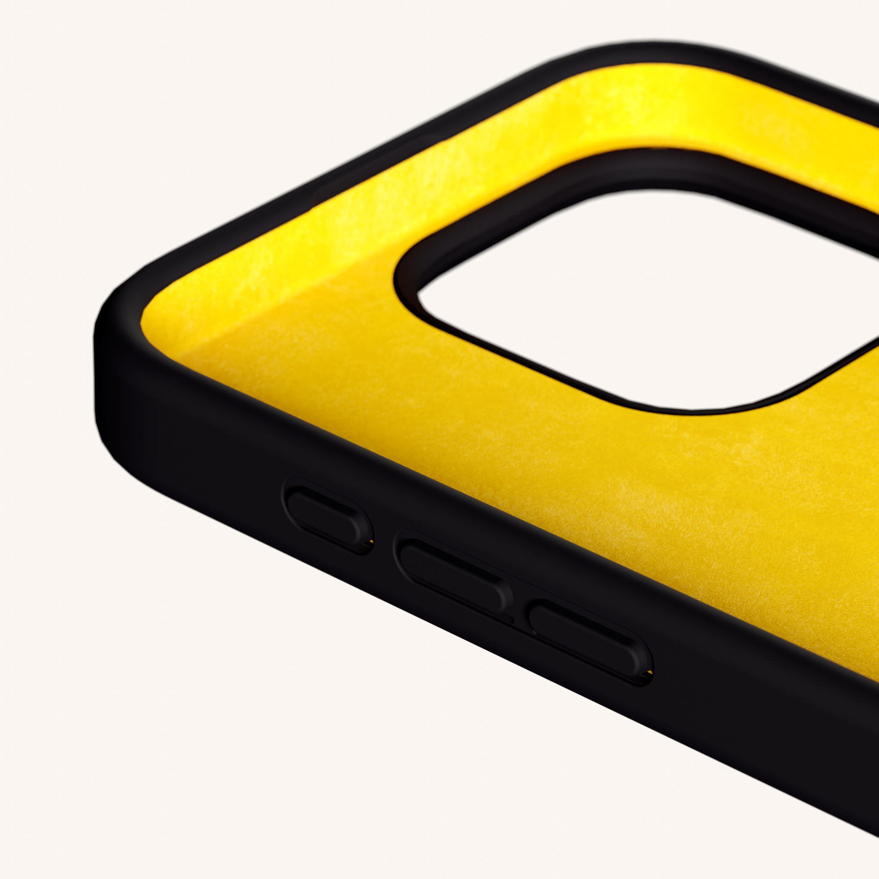 Handykette mit Karabinerband in Schwarz