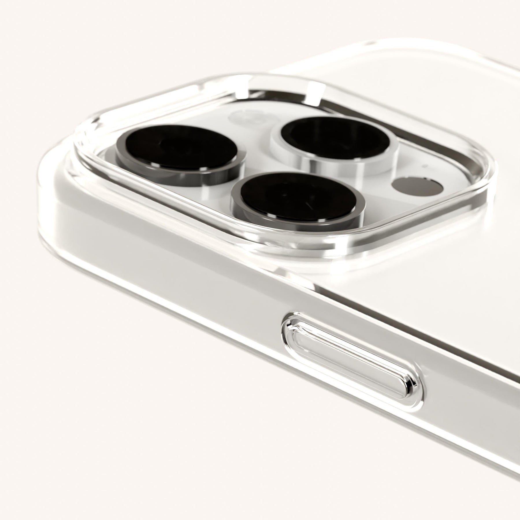Handykette mit Gurt in Transparent + Rostrot