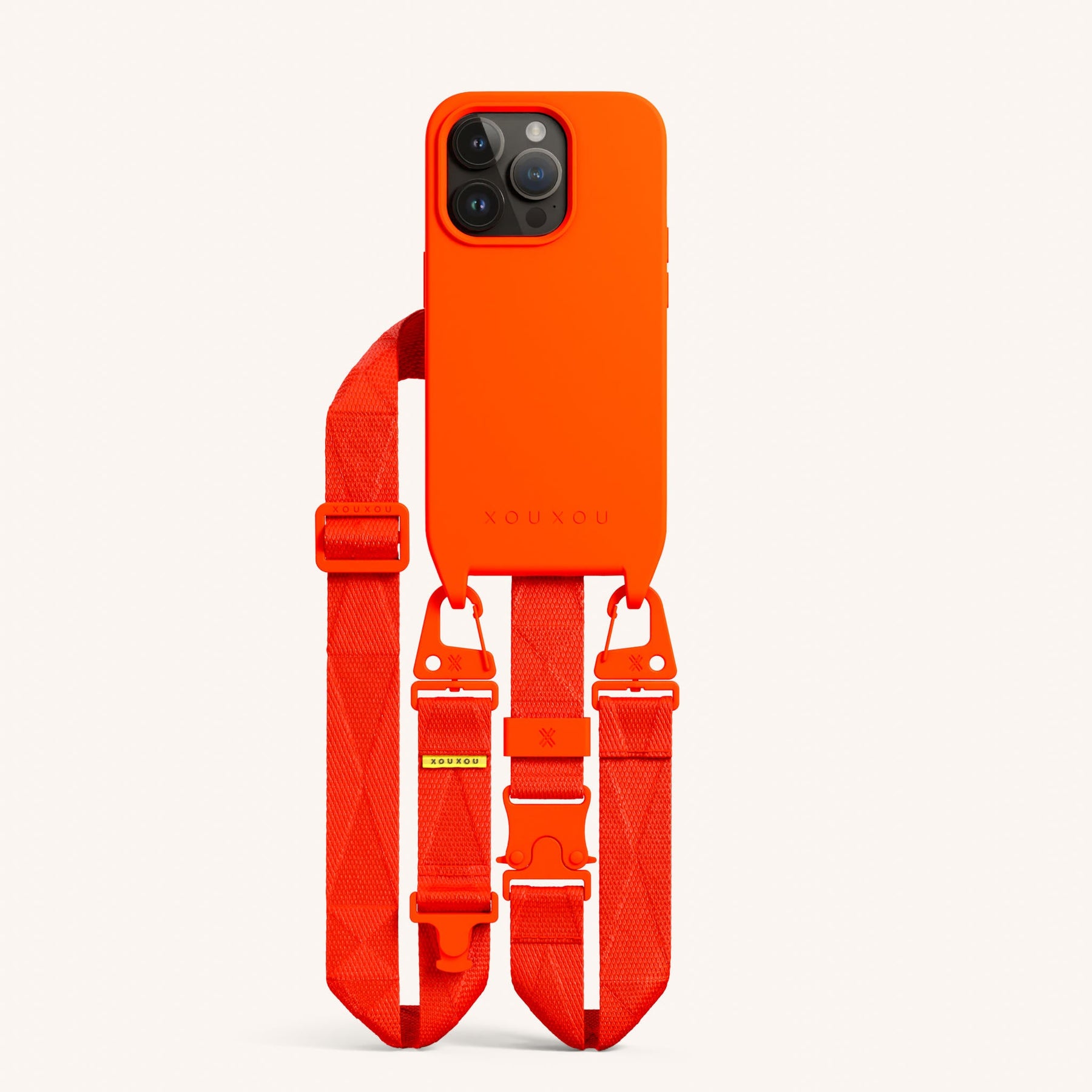 Handykette mit Gurt in Neon Orange