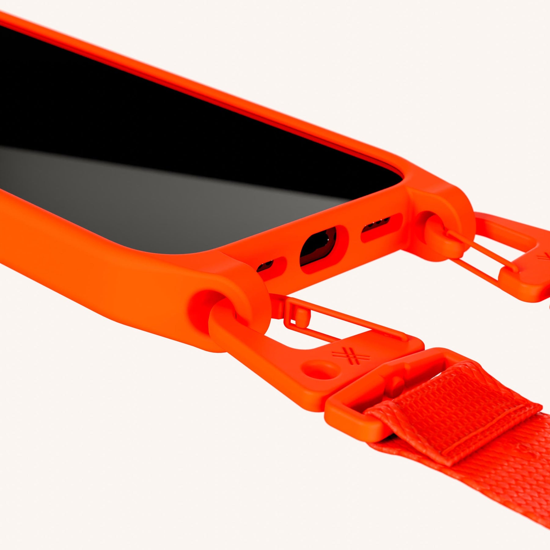 Handykette mit Gurt in Neon Orange