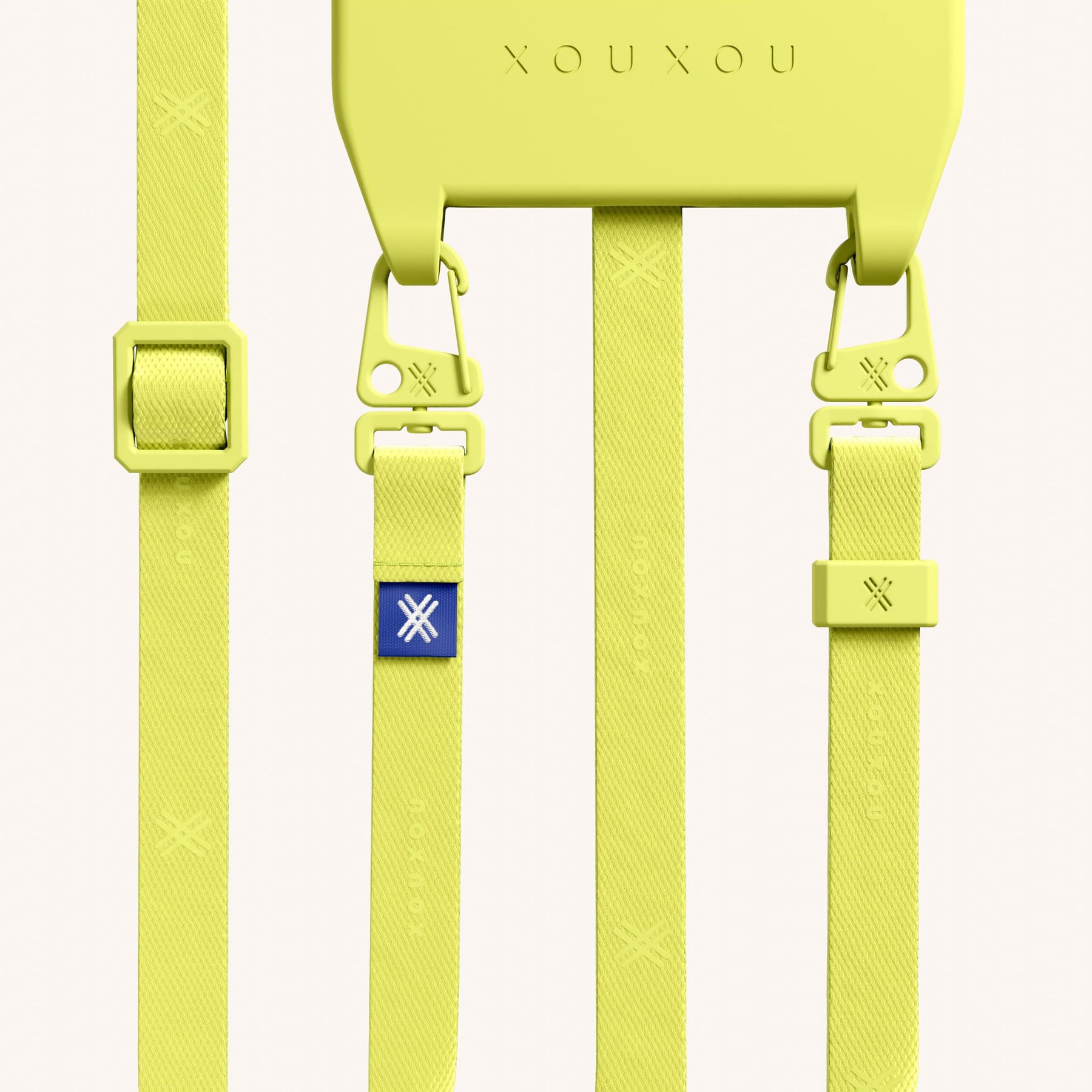 Phone Necklace with Slim Lanyard in Limoncello