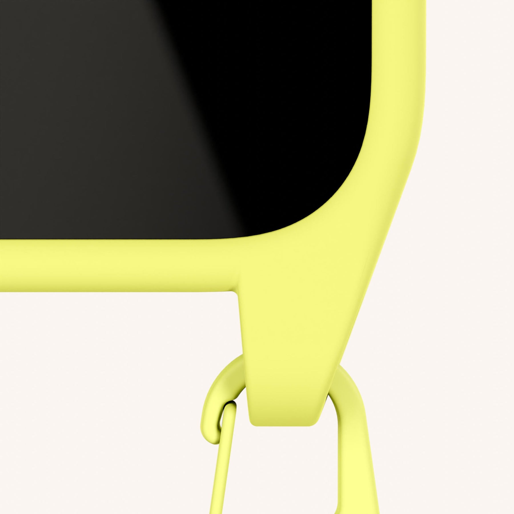 Phone Necklace with Slim Lanyard in Limoncello