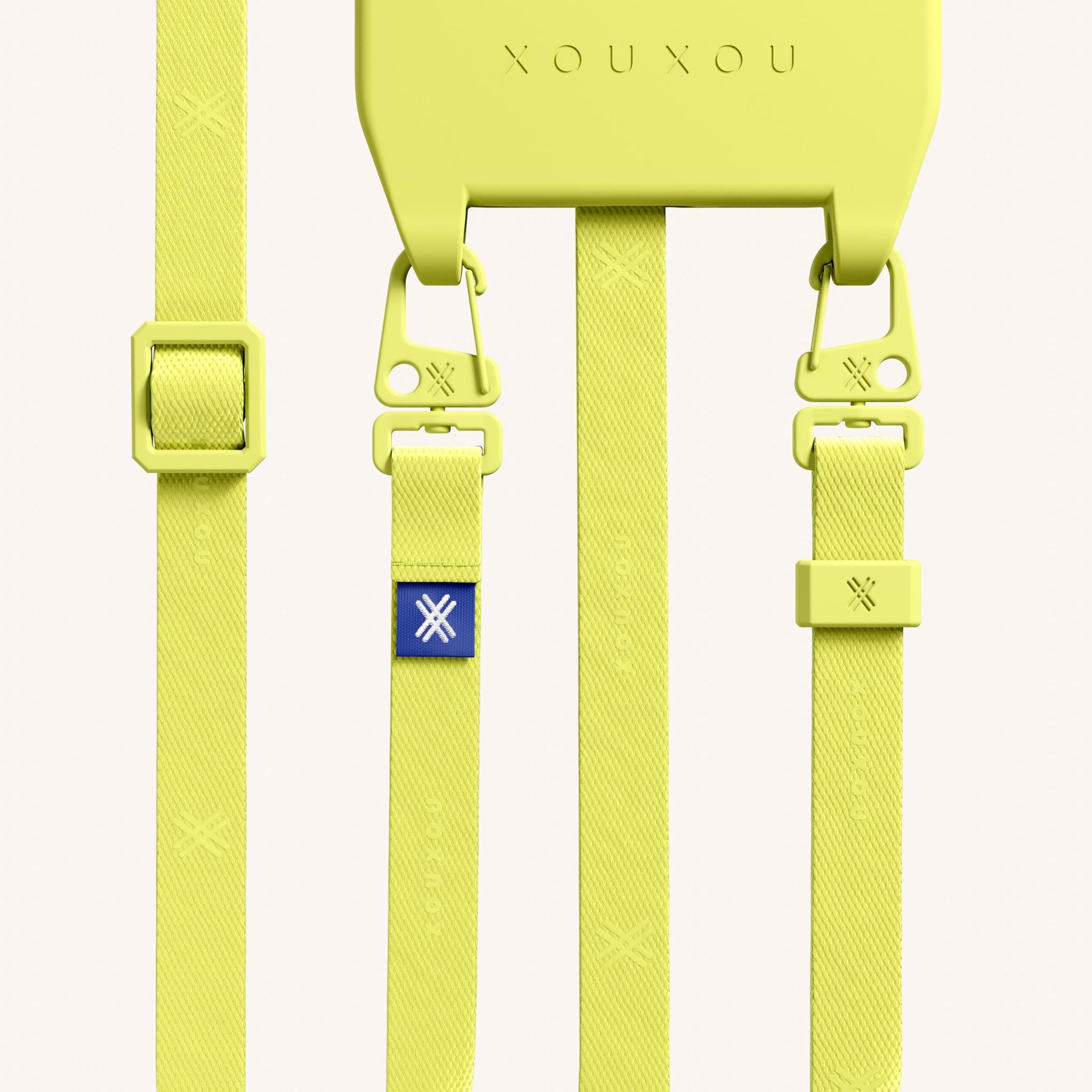 Phone Necklace with Slim Lanyard in Limoncello