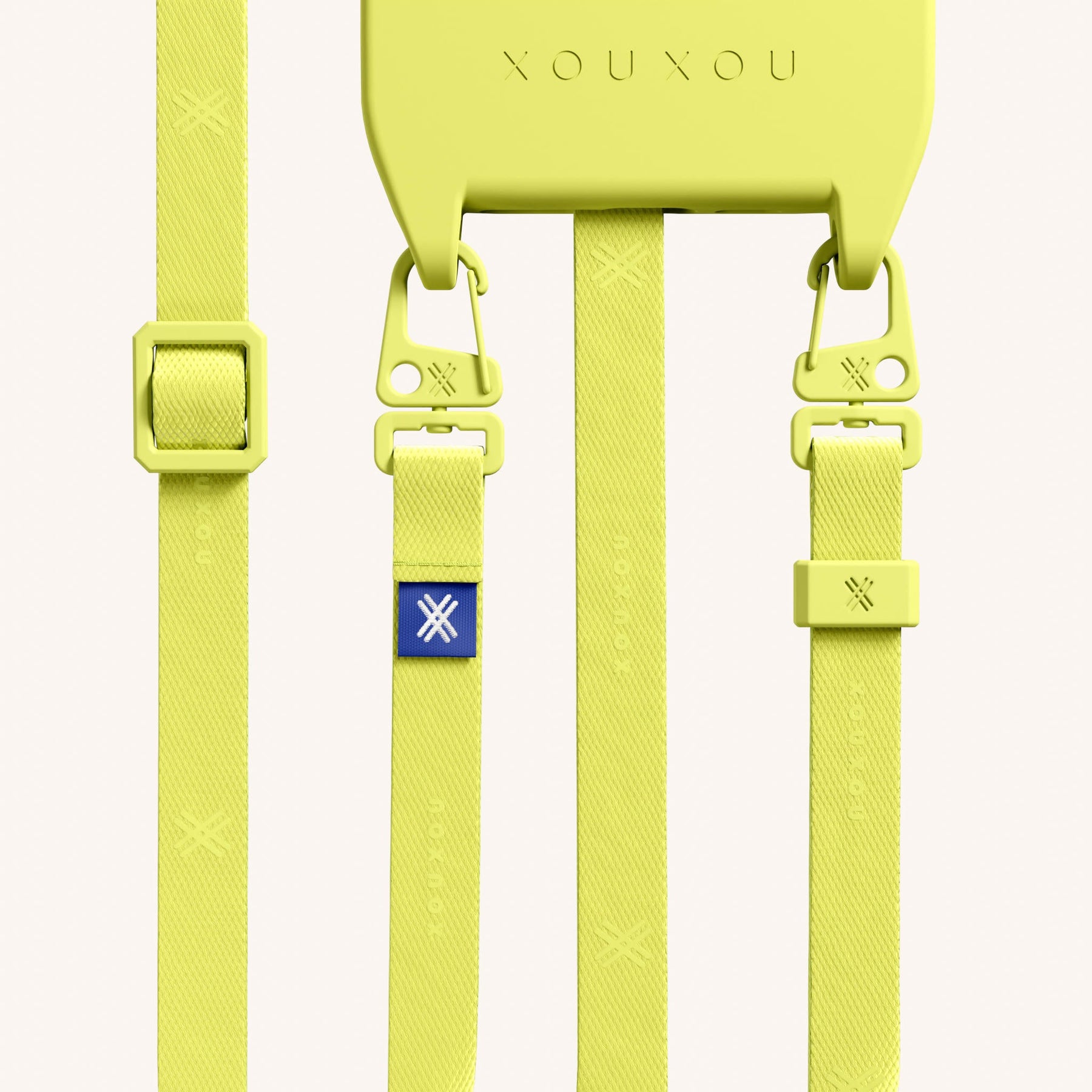 Phone Necklace with Slim Lanyard in Limoncello