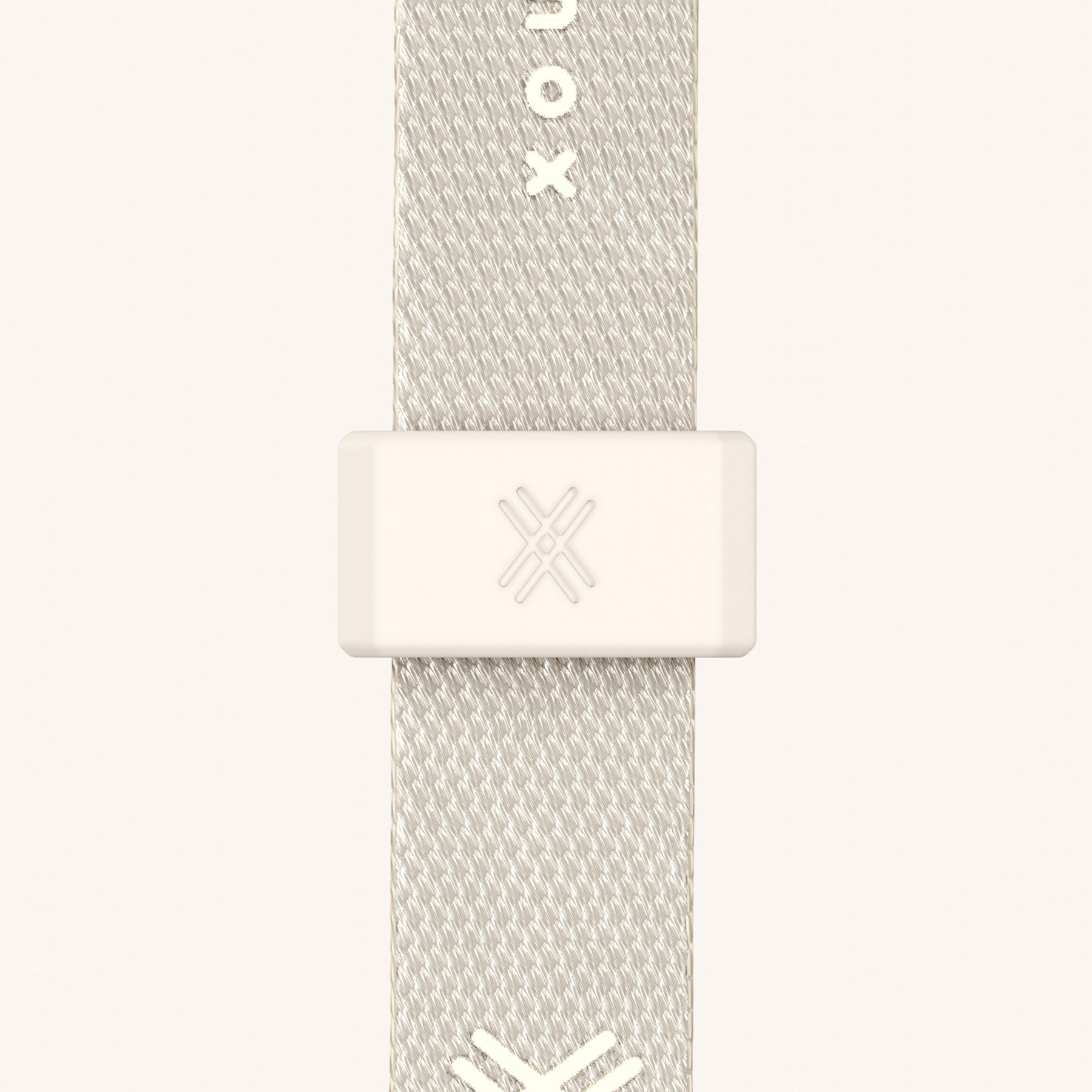 Phone Necklace with Slim Lanyard in Cyber Pink Clear + Chalk
