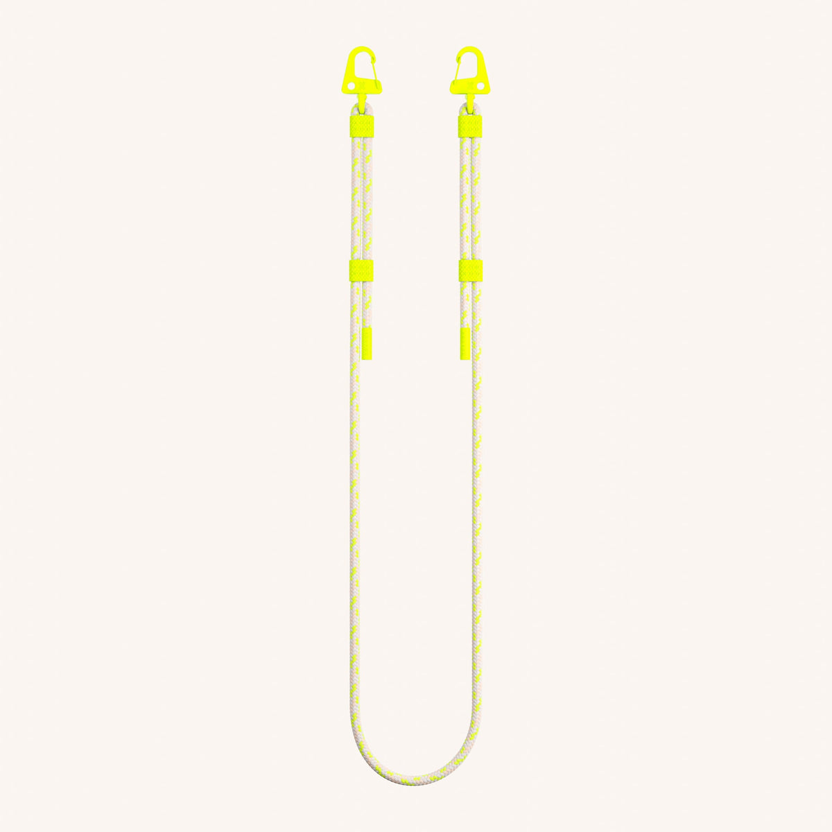 Phone Strap Carabiner Rope in Neon Camouflage Total View | XOUXOU