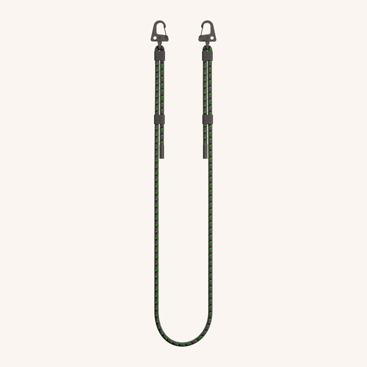 Phone Strap Carabiner Rope in Spotted Ash Total View | XOUXOU