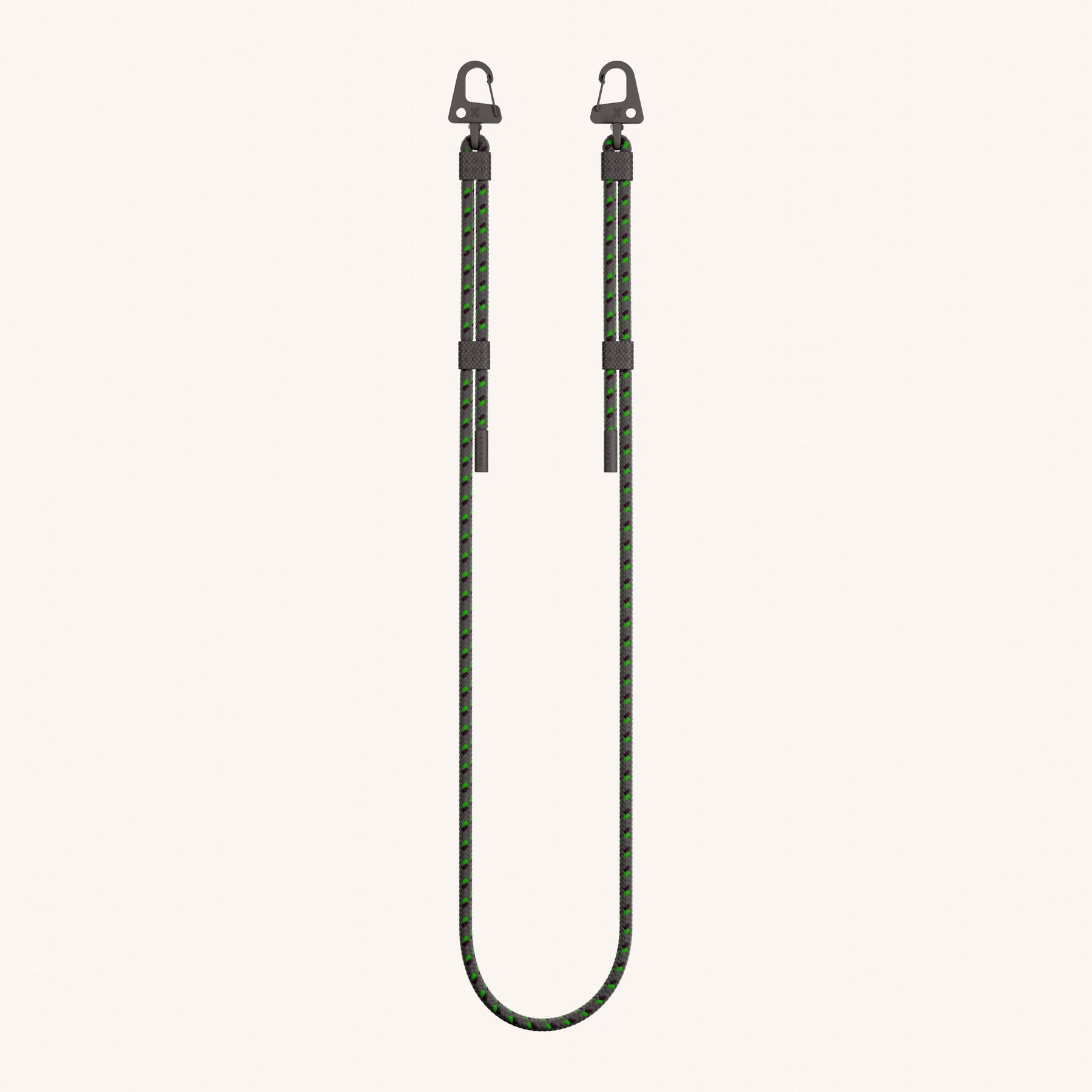 Phone Strap Carabiner Rope in Spotted Ash Total View | XOUXOU