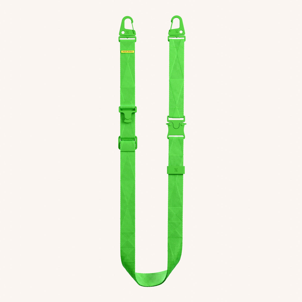 Phone Strap Lanyard in Neon Green Total View | XOUXOU