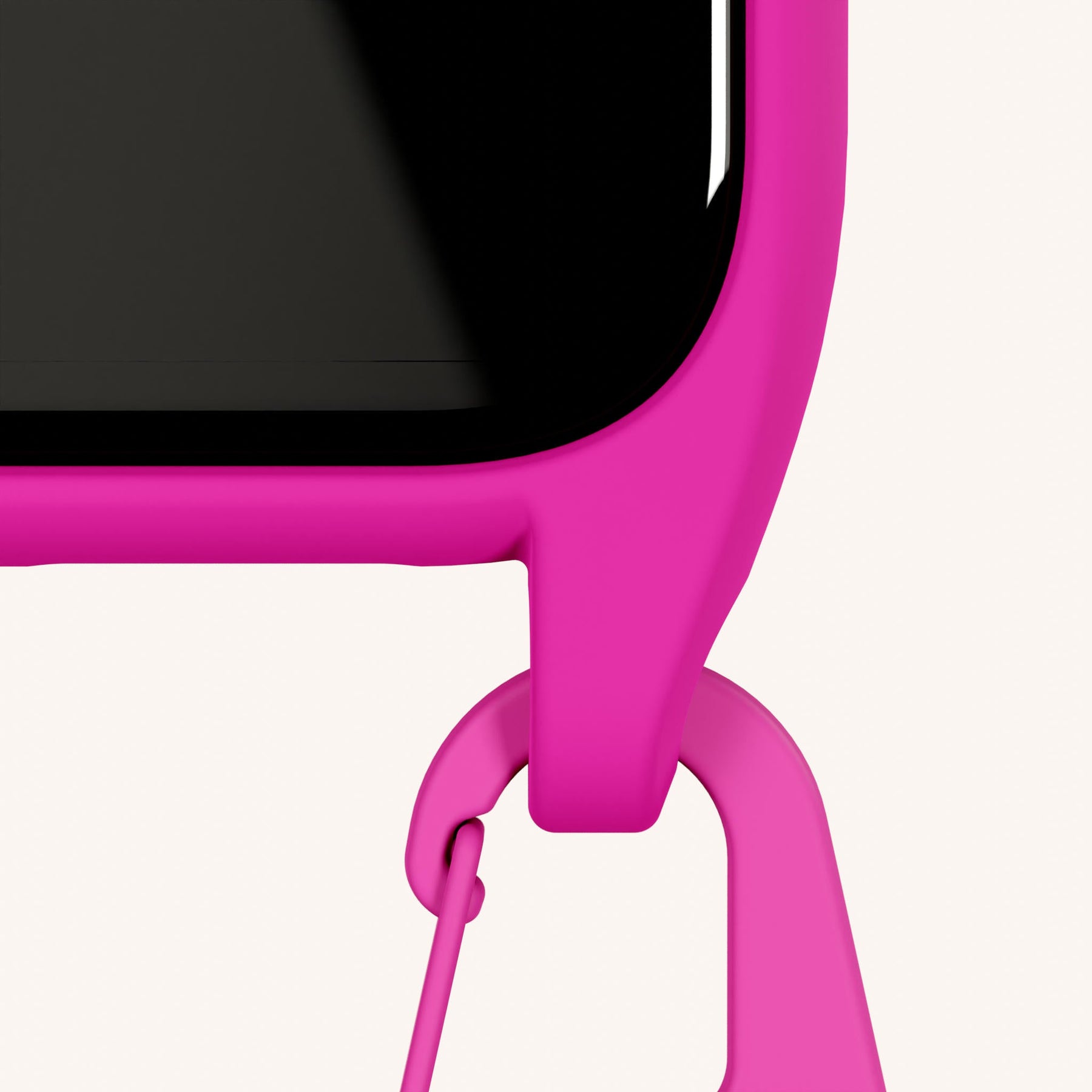 Handykette mit Karabinerband in Power Pink