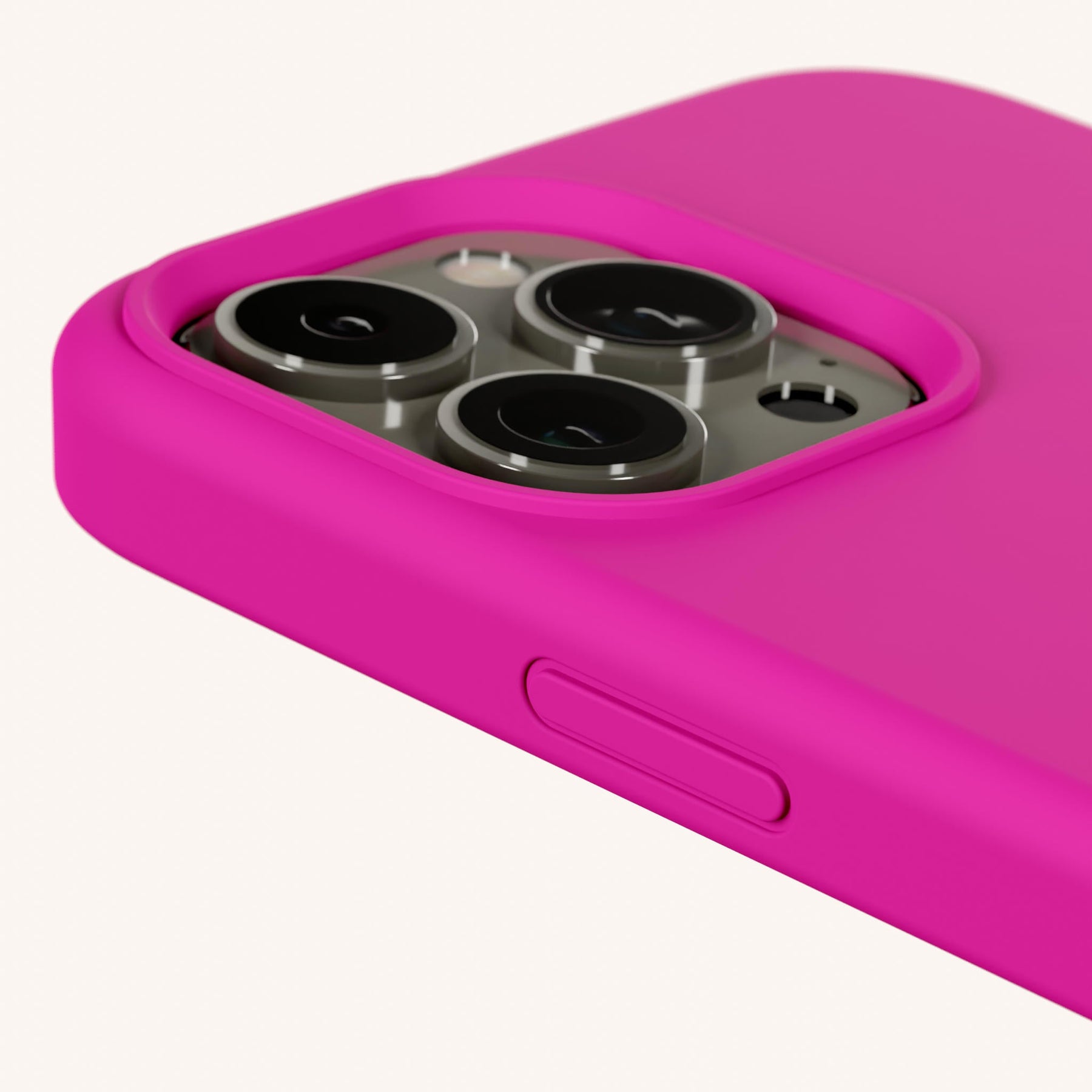 Handykette mit Karabinerband in Power Pink