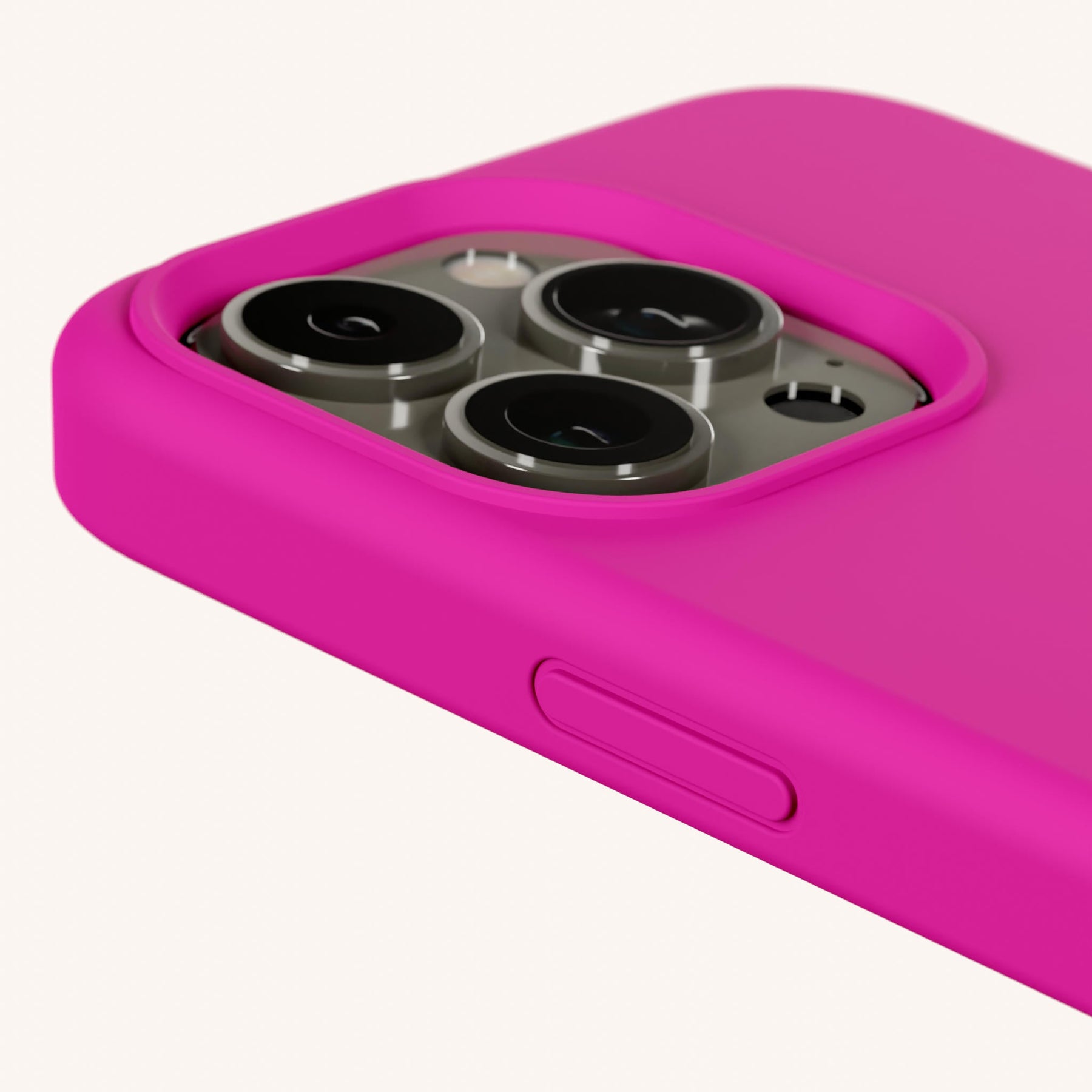 Handykette mit Karabinerband in Power Pink