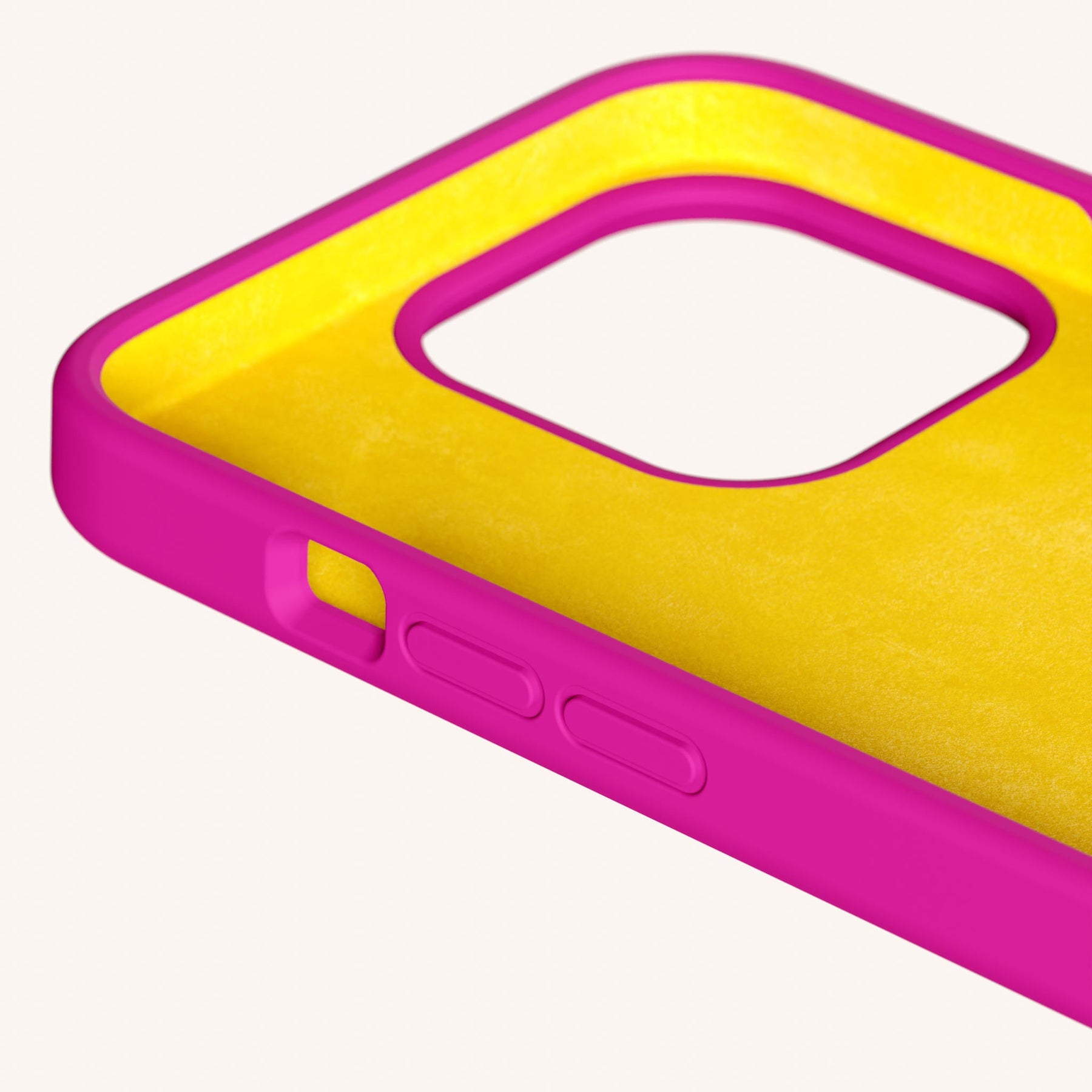 Handykette mit Karabinerband in Power Pink
