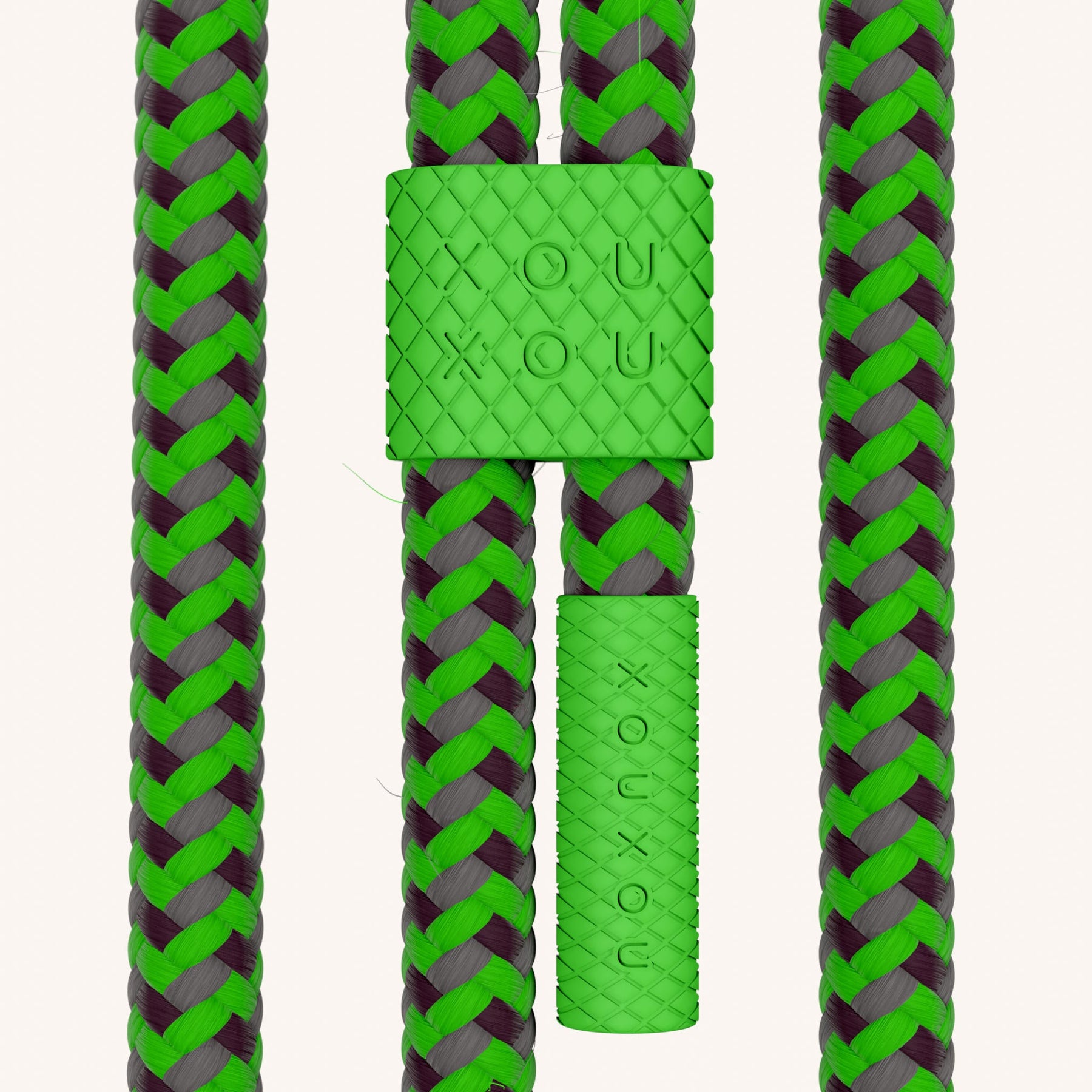 Handykette mit Karabinerband in Neon Grün