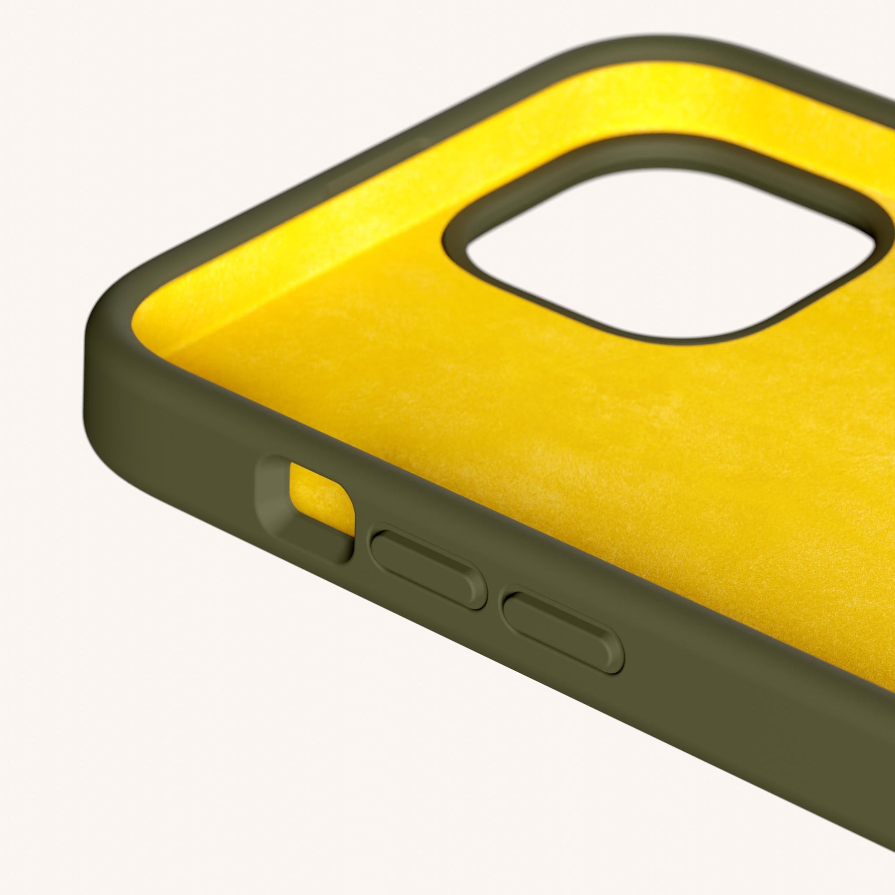 Handykette mit Karabinerband in Moos