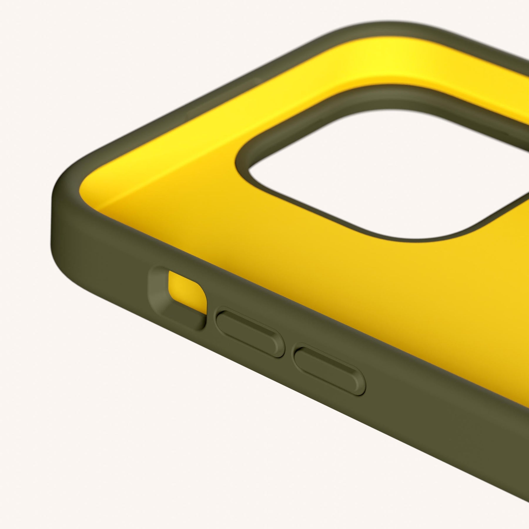 Handykette mit Karabinerband in Moos