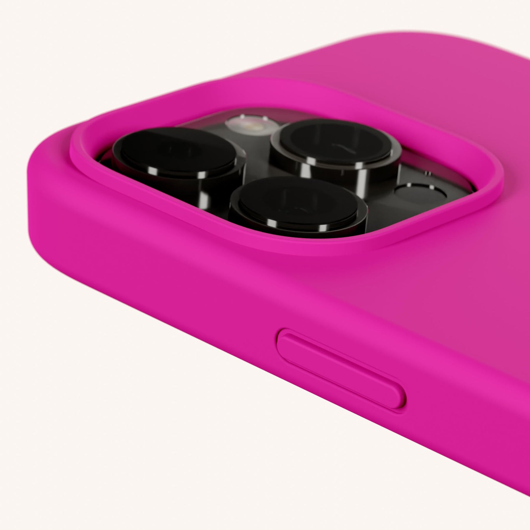 Handykette mit Karabinerband in Power Pink