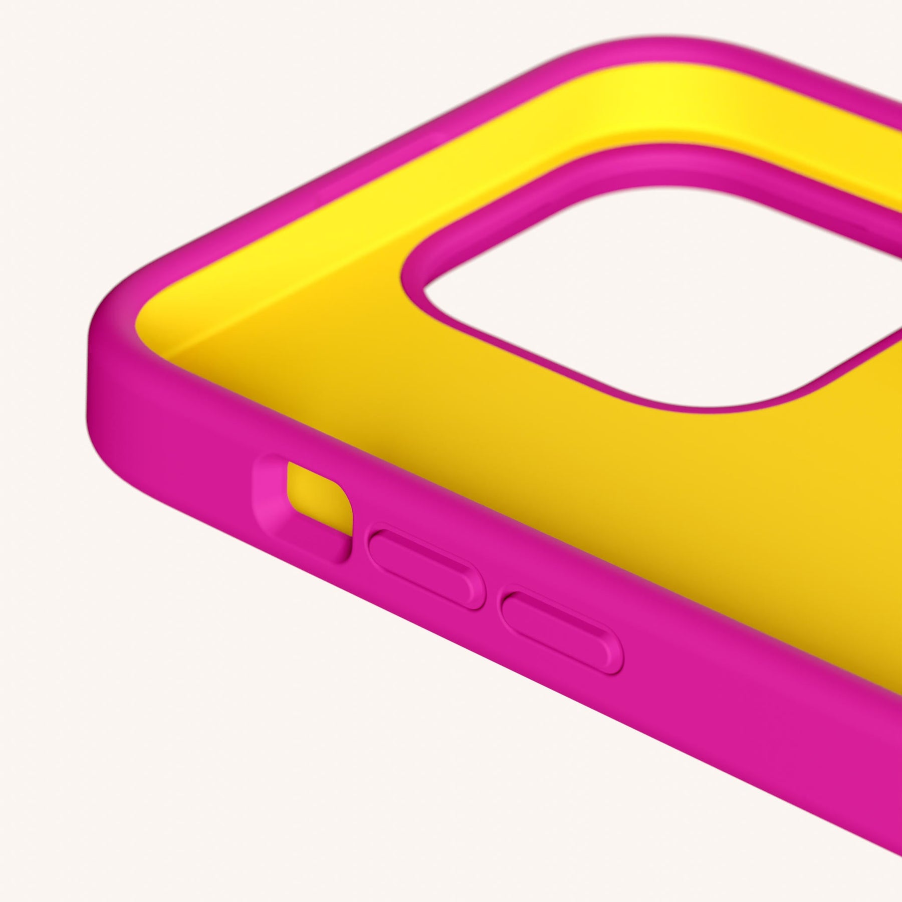 Handykette mit Karabinerband in Power Pink