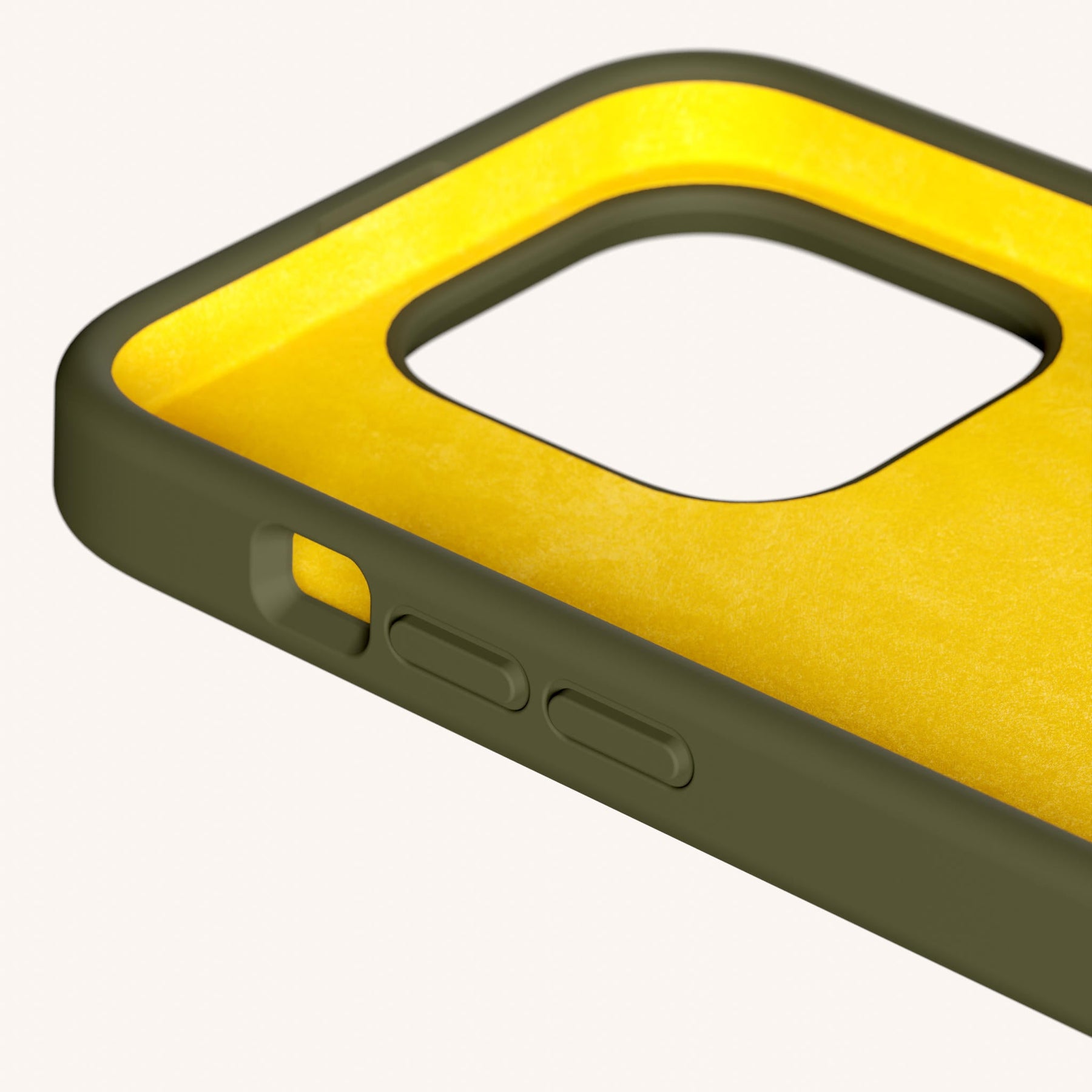 Handykette mit Karabinerband in Moos