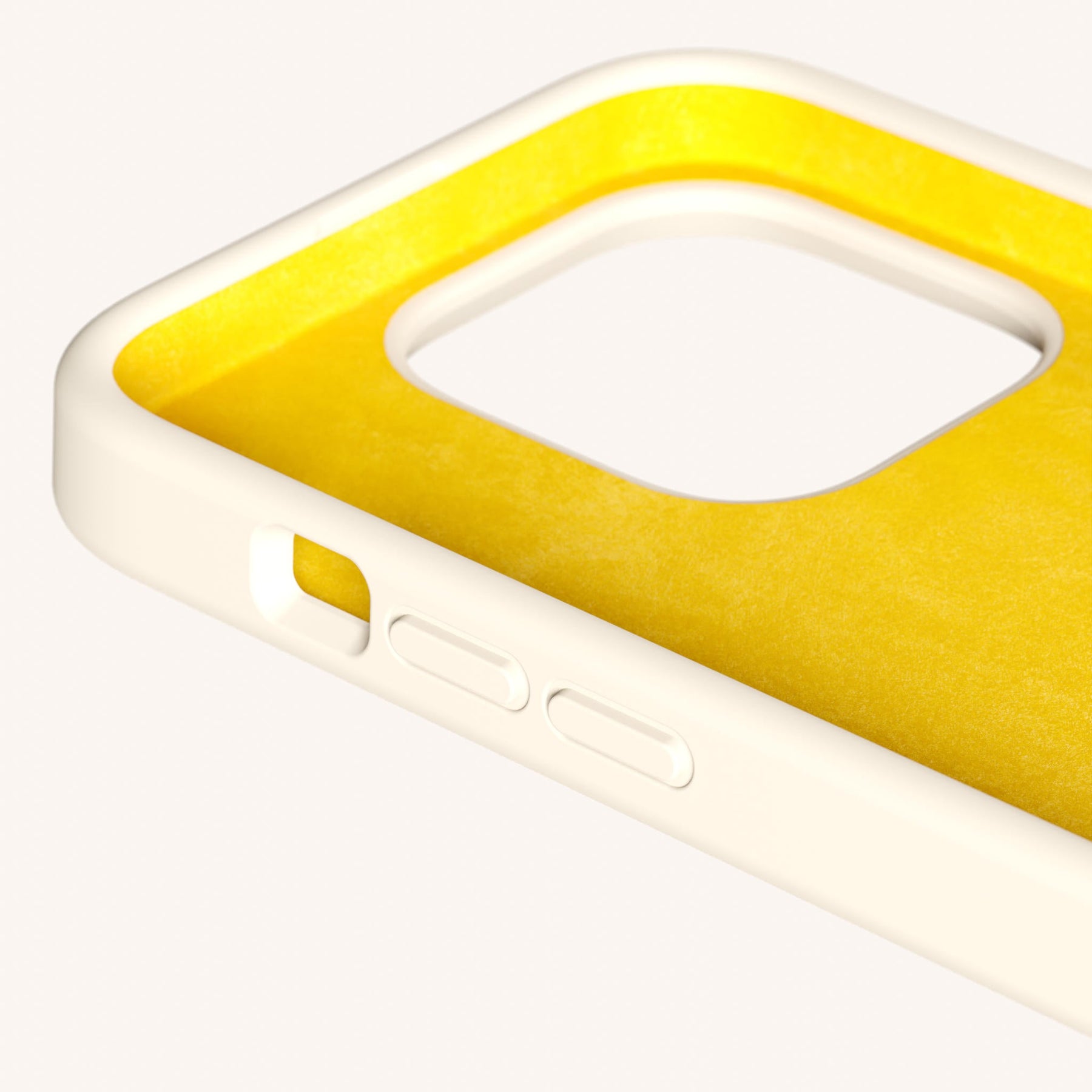 Handykette mit Karabinerband in Kreideweiss + Neon Kamouflage