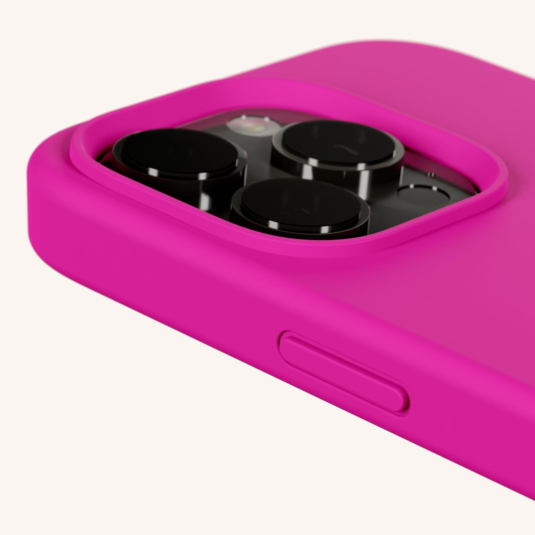 Handykette mit Karabinerband in Power Pink