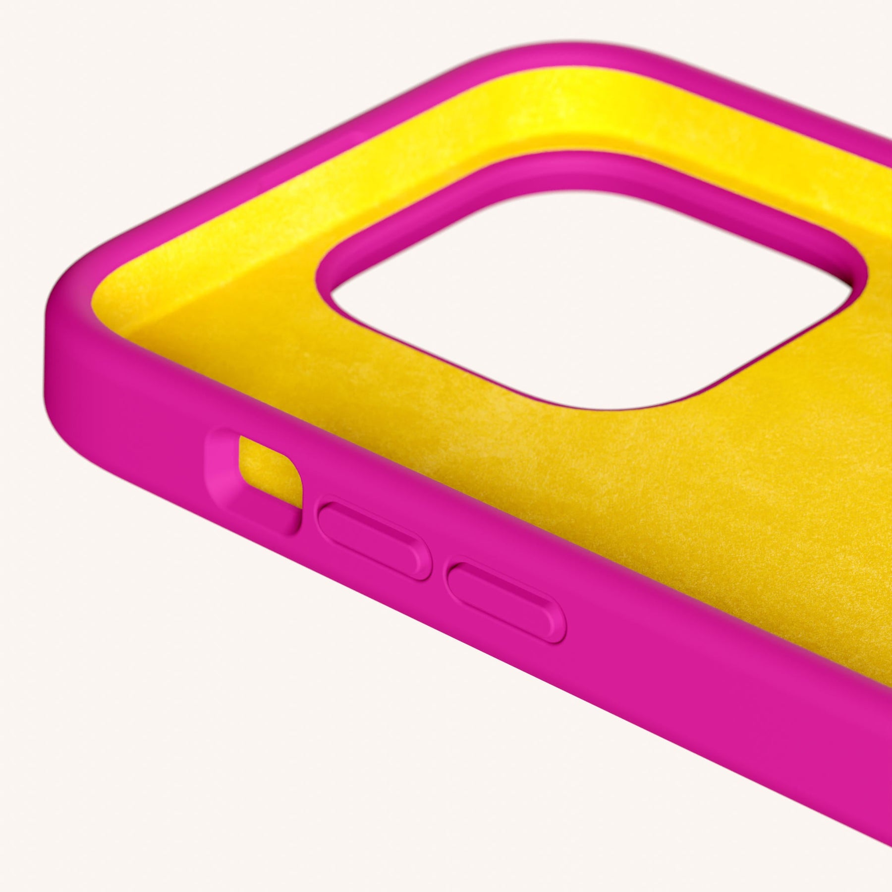 Handykette mit Karabinerband in Power Pink