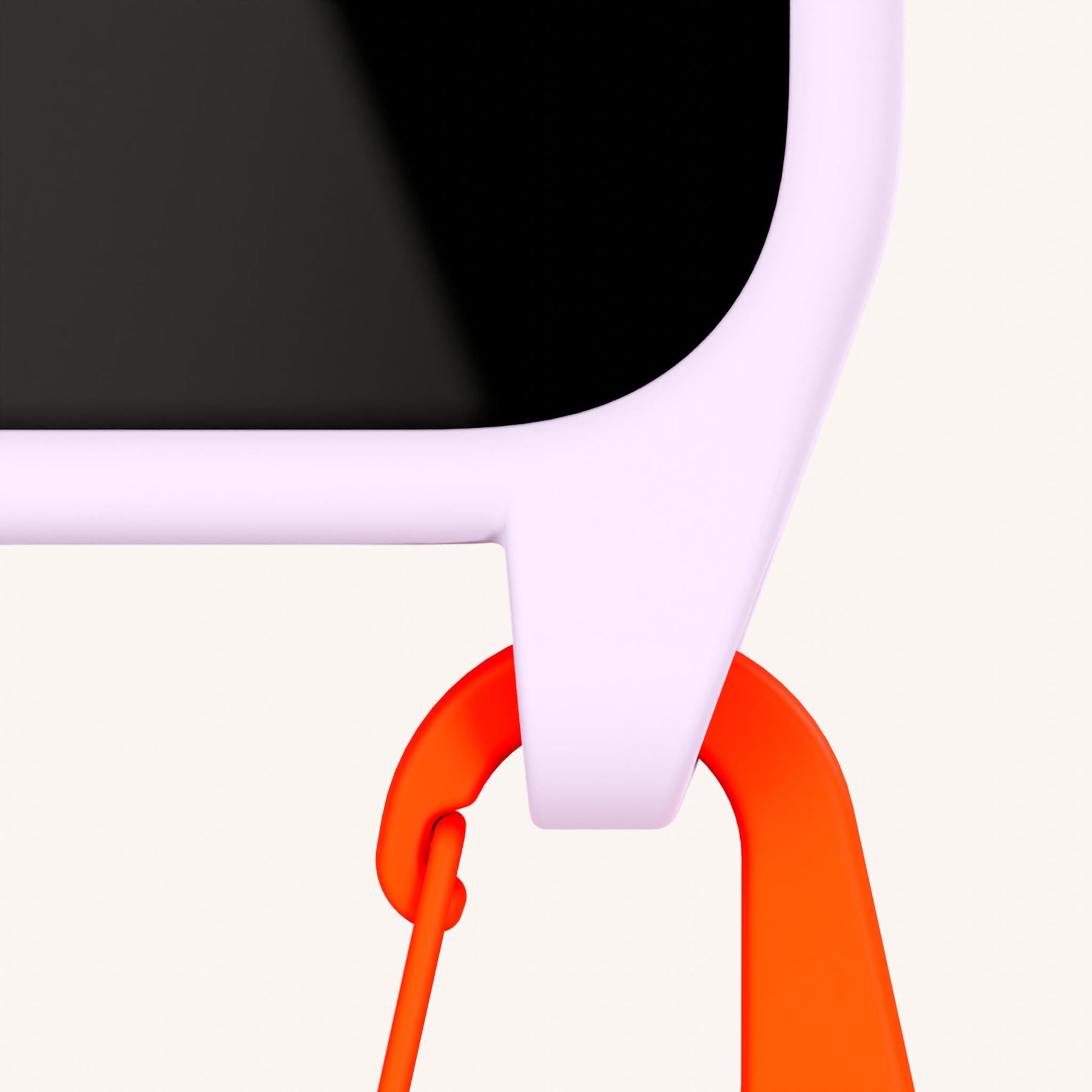 Handykette mit Gurt in Lila + Neon Orange