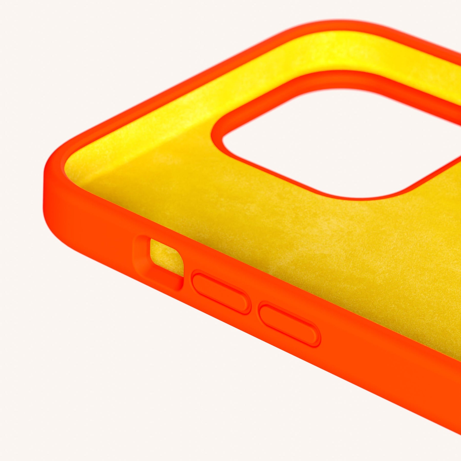 Handykette mit Gurt in Neon Orange