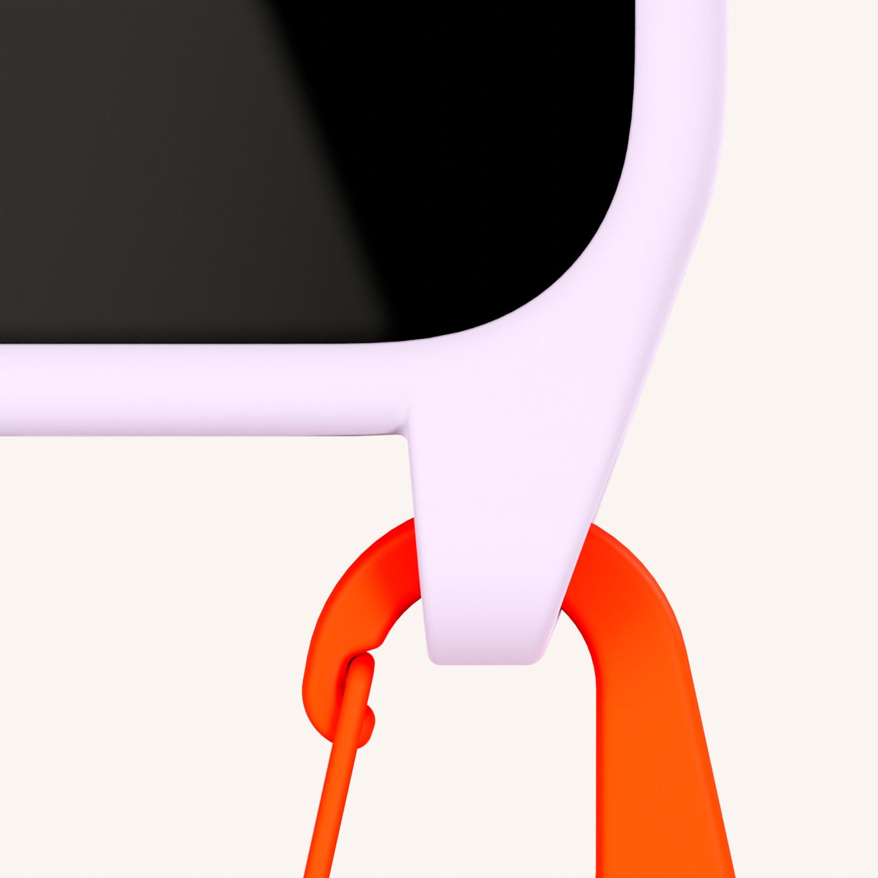 Handykette mit Gurt in Lila + Neon Orange