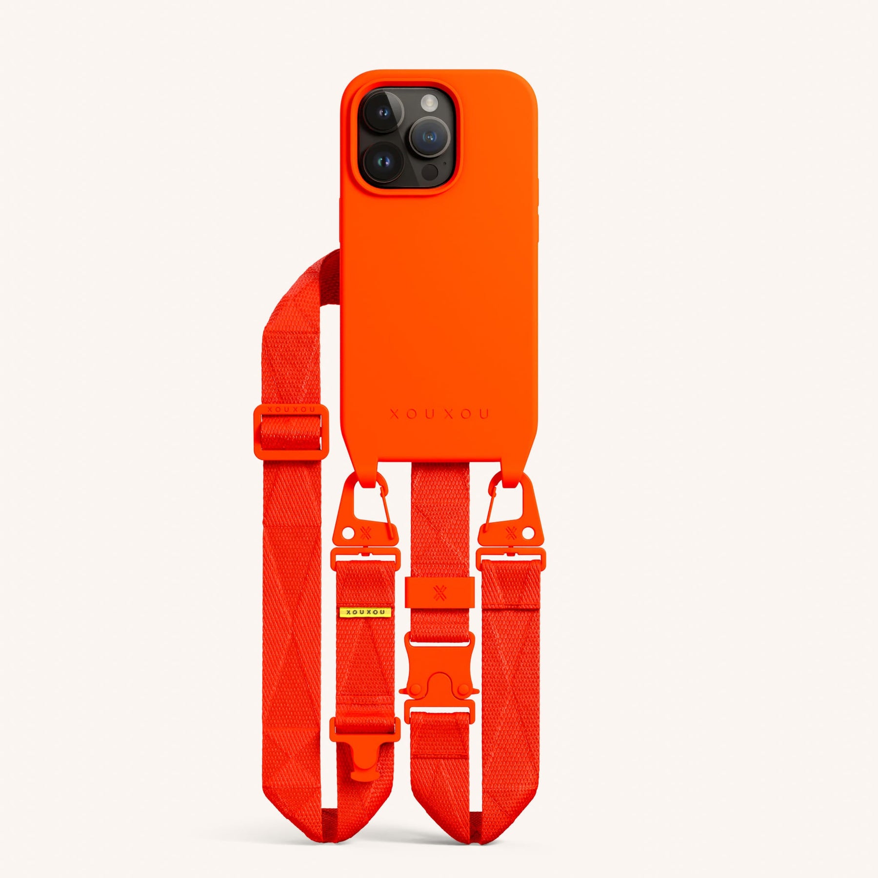 Handykette mit Gurt in Neon Orange