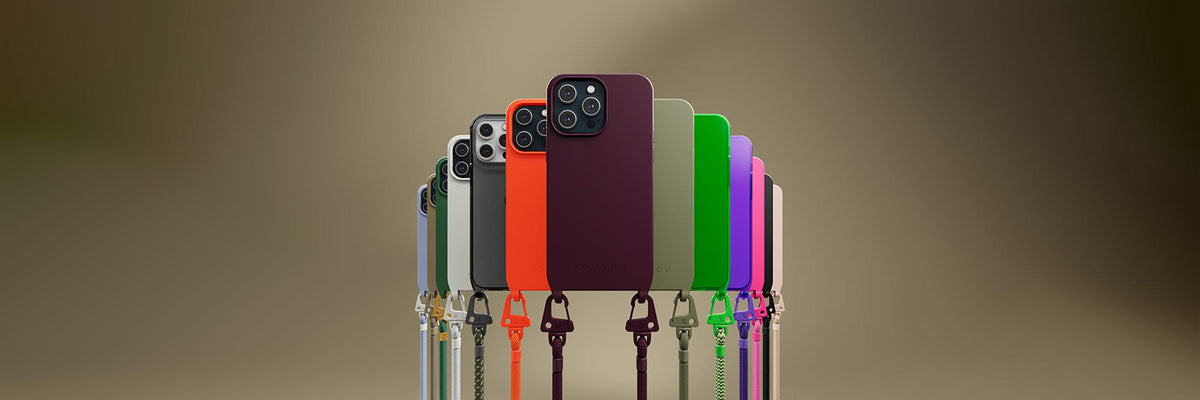 New iPhone 14 cases with strap and Apple accessories by XOUXOU