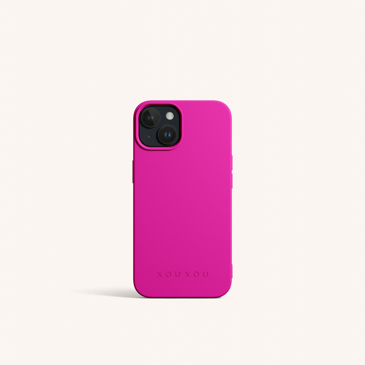 Phone Case for iPhone 13 without MagSafe in Power Pink Total View | XOUXOU #phone model_iphone 13