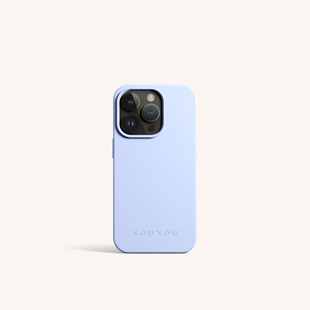 Phone Case for iPhone 14 Pro with MagSafe in Baby Blue Total View | XOUXOU #phone model_iphone 14 pro