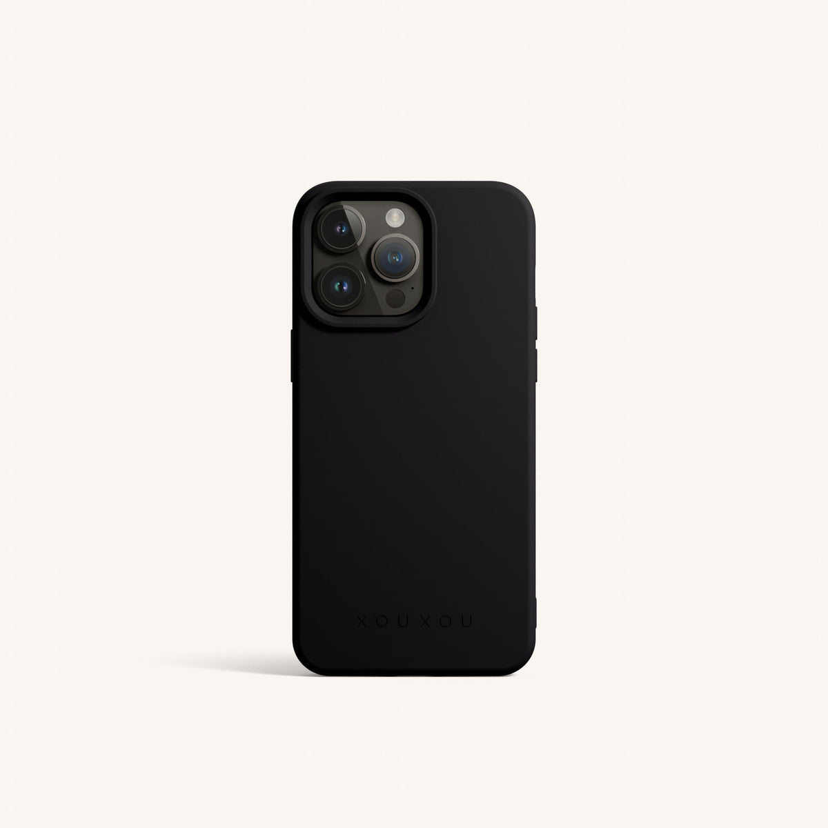 Phone Case for iPhone 15 Pro Max with MagSafe in Black Total View | XOUXOU #phone model_iphone 15 pro max