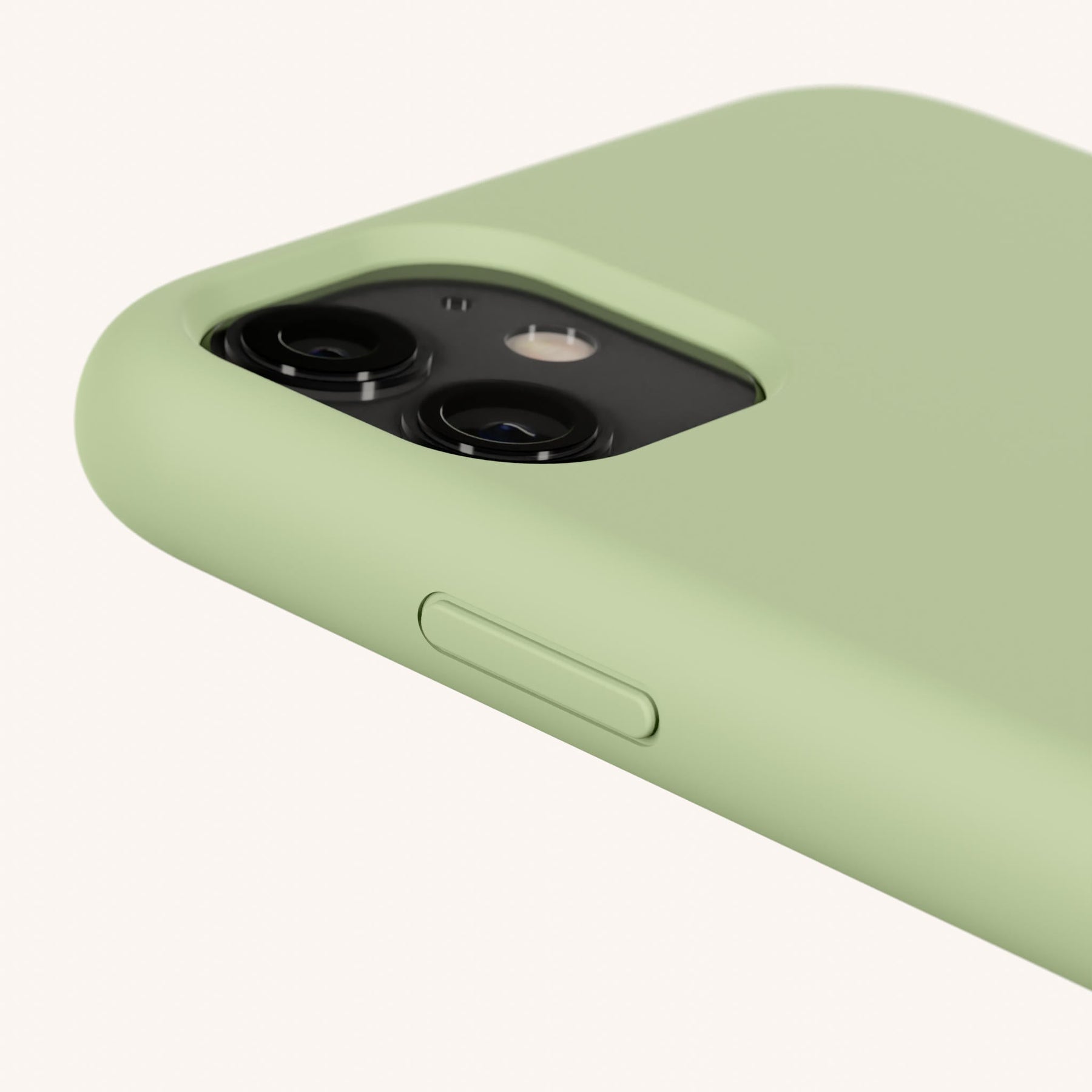 Phone Case with Eyelets in Light Olive