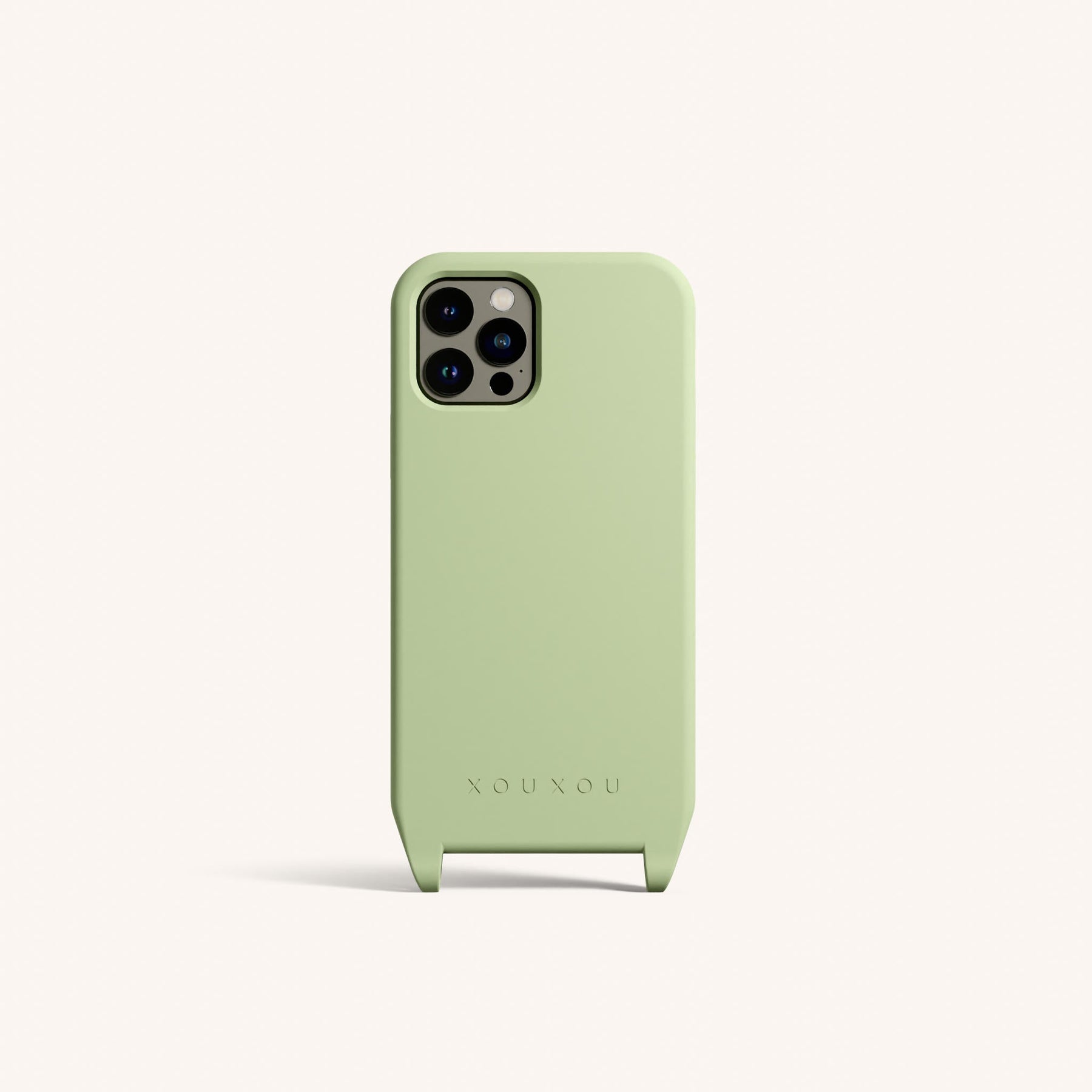Phone Case with Eyelets in Light Olive