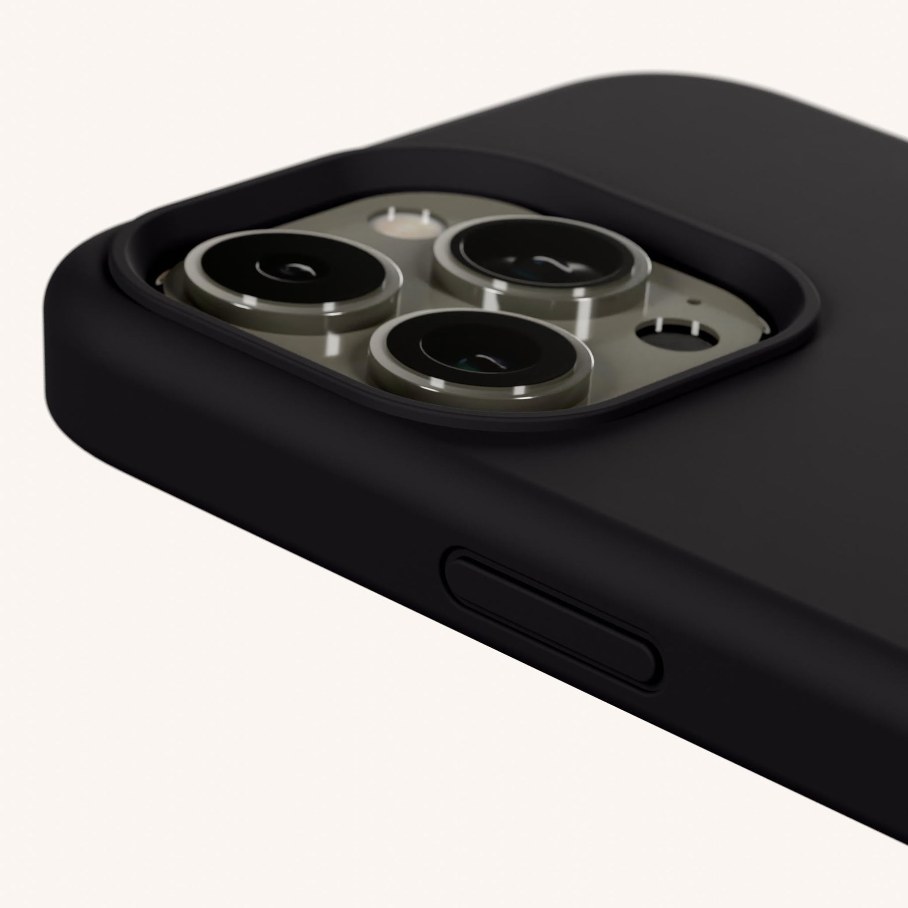Phone Case with Eyelets in Black