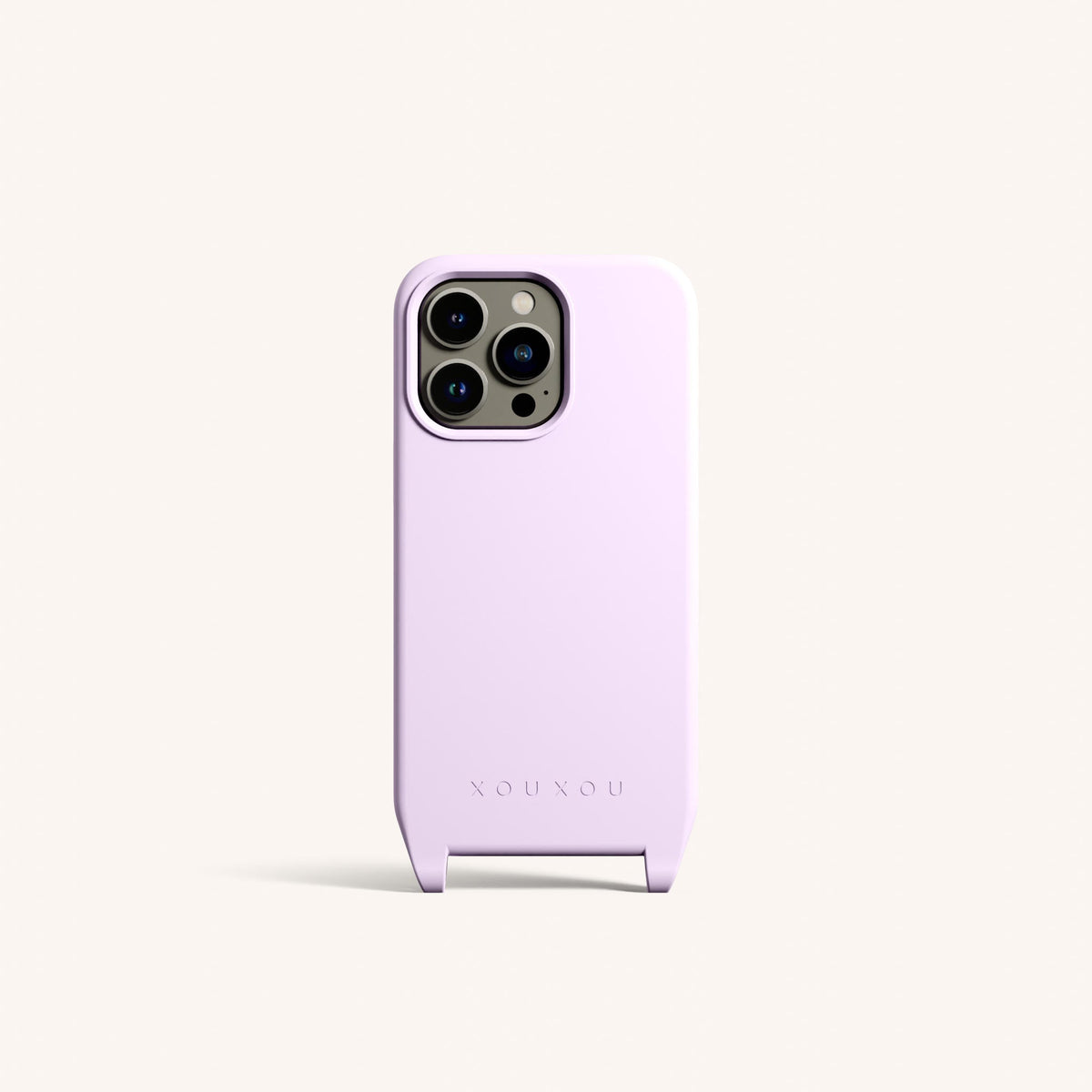 Phone Case with Eyelets for iPhone 13 Pro with MagSafe in Lilac Total View | XOUXOU #phone model_iphone 13 pro