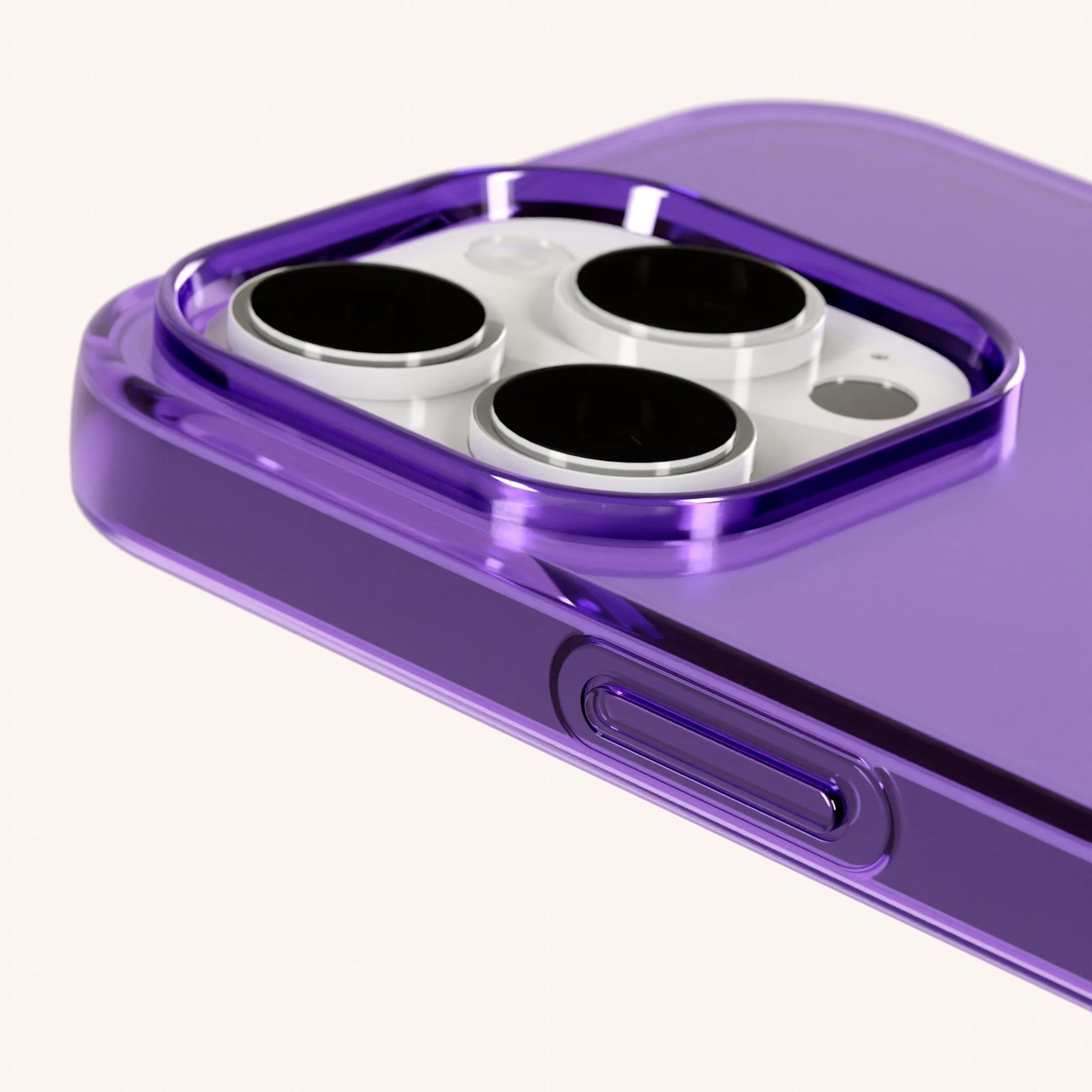 Phone Case with Eyelets in Purple Clear