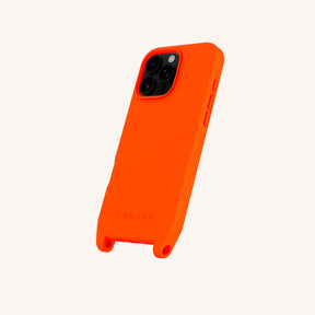 Phone Case with Eyelets in Neon Orange