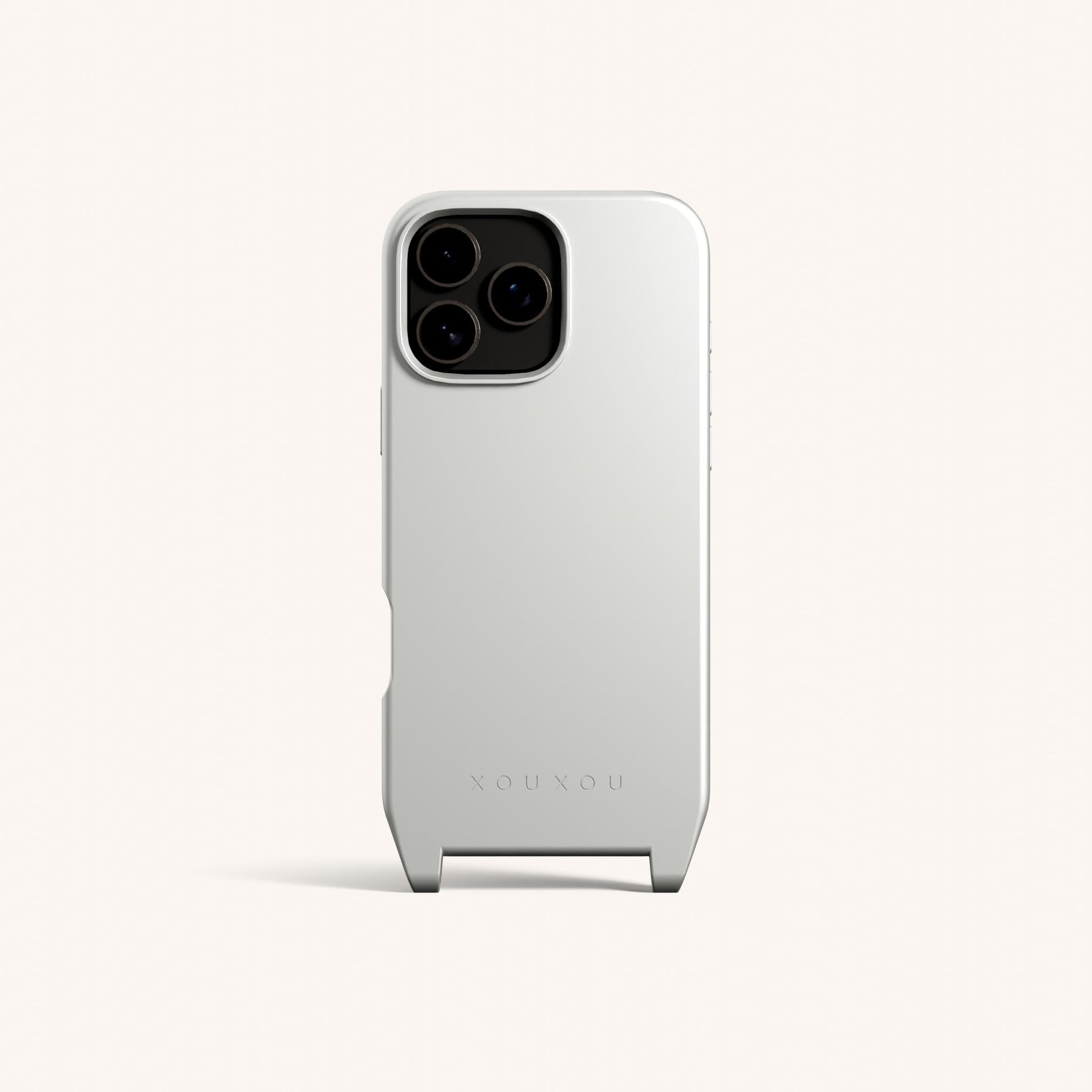 Phone Case with Eyelets in Y2K Silver