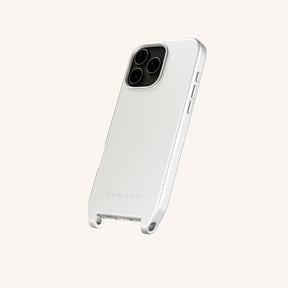 Phone Case with Eyelets in Y2K Silver
