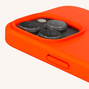 Phone Case with Eyelets in Neon Orange