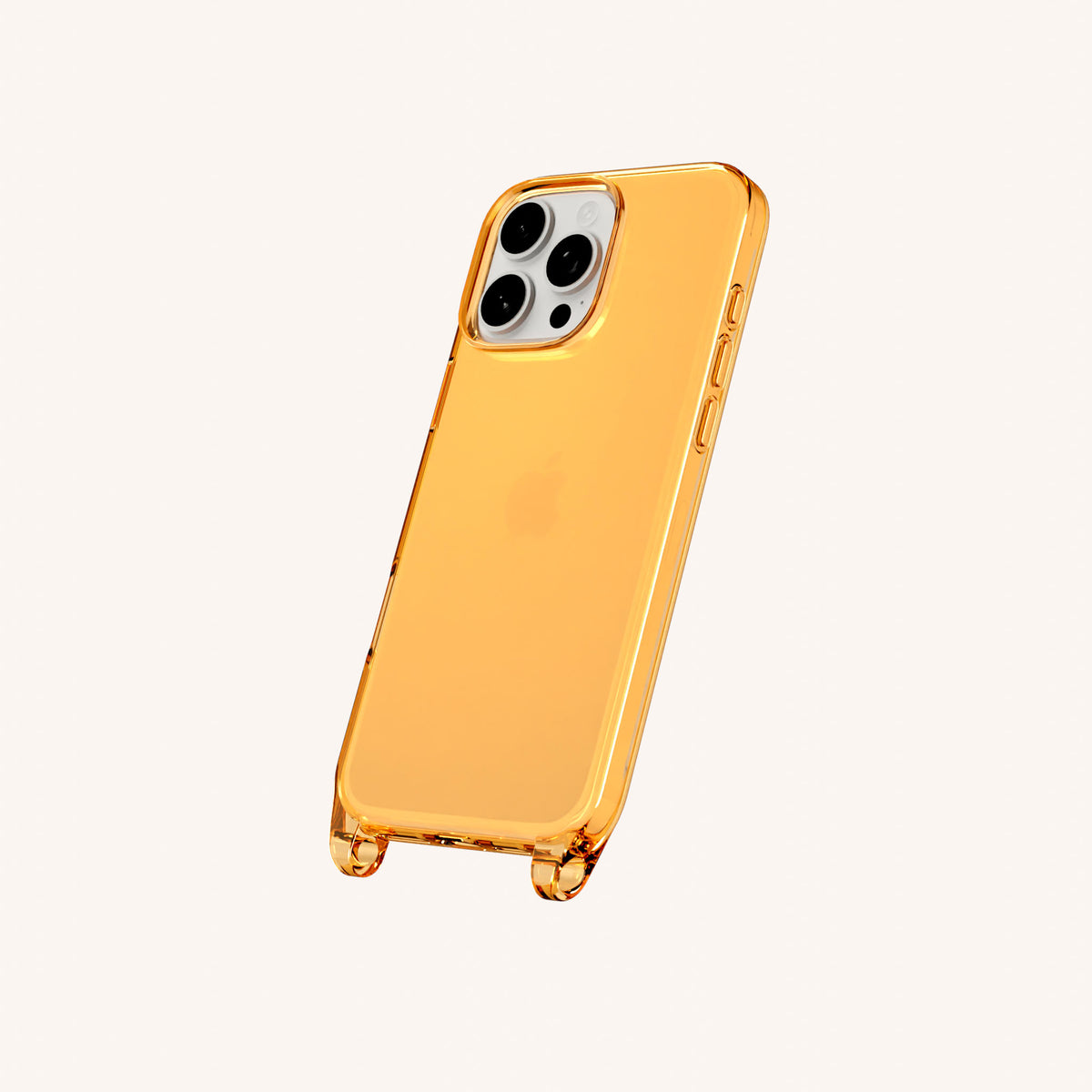 Phone Case with Eyelets for iPhone 16 Pro without MagSafe in Mel Clear | XOUXOU #phone model_iphone 16 pro