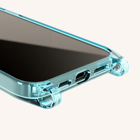 Phone Case with Eyelets in Pool Clear